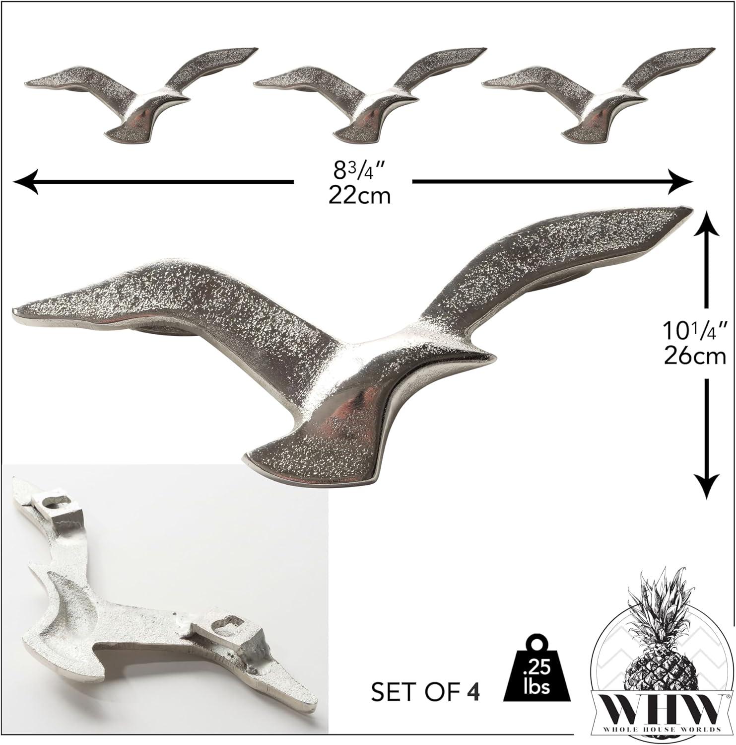 Whole House Worlds Americana Handmade Animals Wall Decor on Metal (Set of 4)