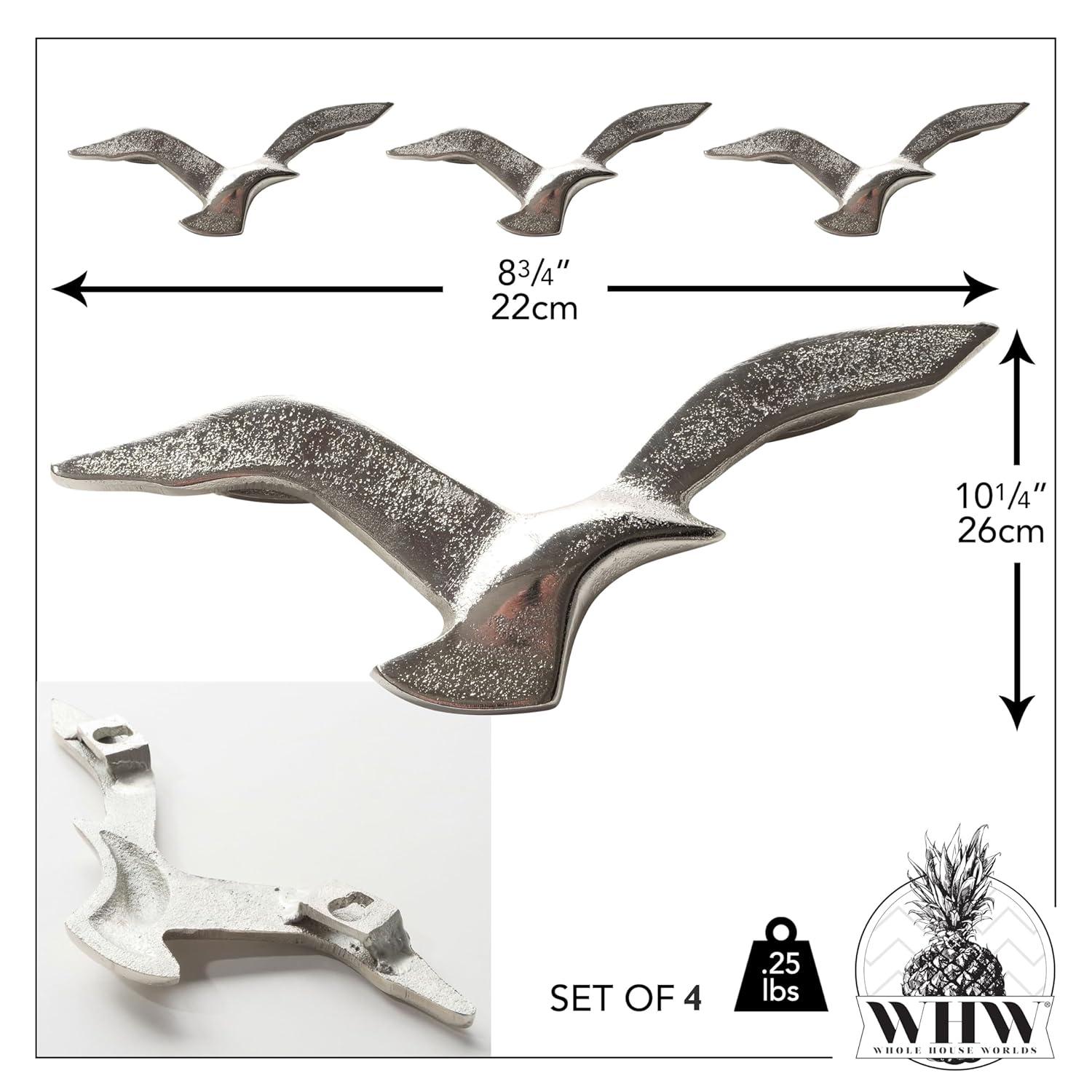 Whole House Worlds Americana Handmade Animals Wall Decor on Metal (Set of 4)