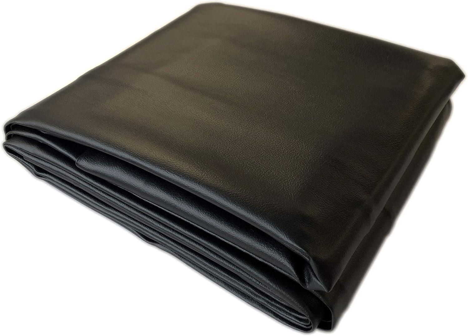 Black Heavy Duty Leatherette 8' Pool Table Cover