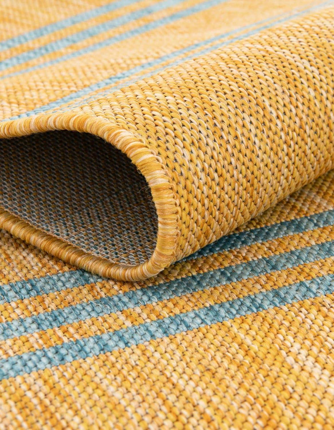 Jill Zarin Outdoor Anguilla Striped Woven Area Rug