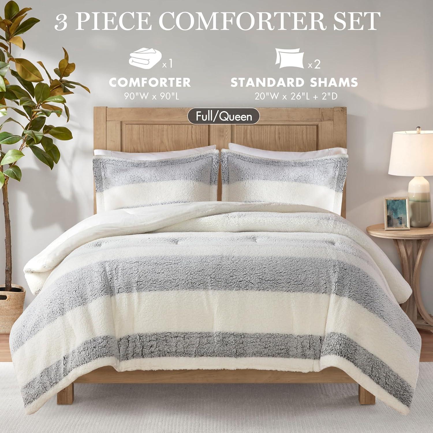 Madison Park Sherpa Comforter Set
