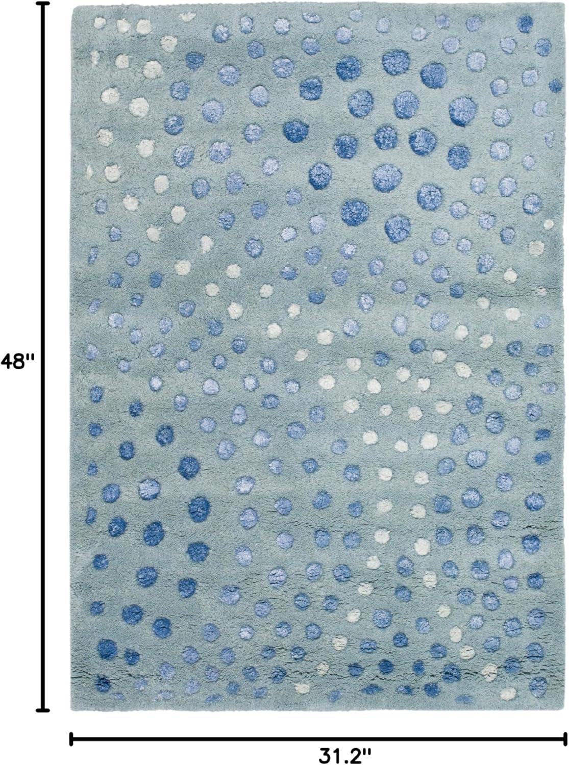 Soho SOH654 Hand Tufted Indoor Accent Rug - Light Blue - 2'6"x4' - Safavieh