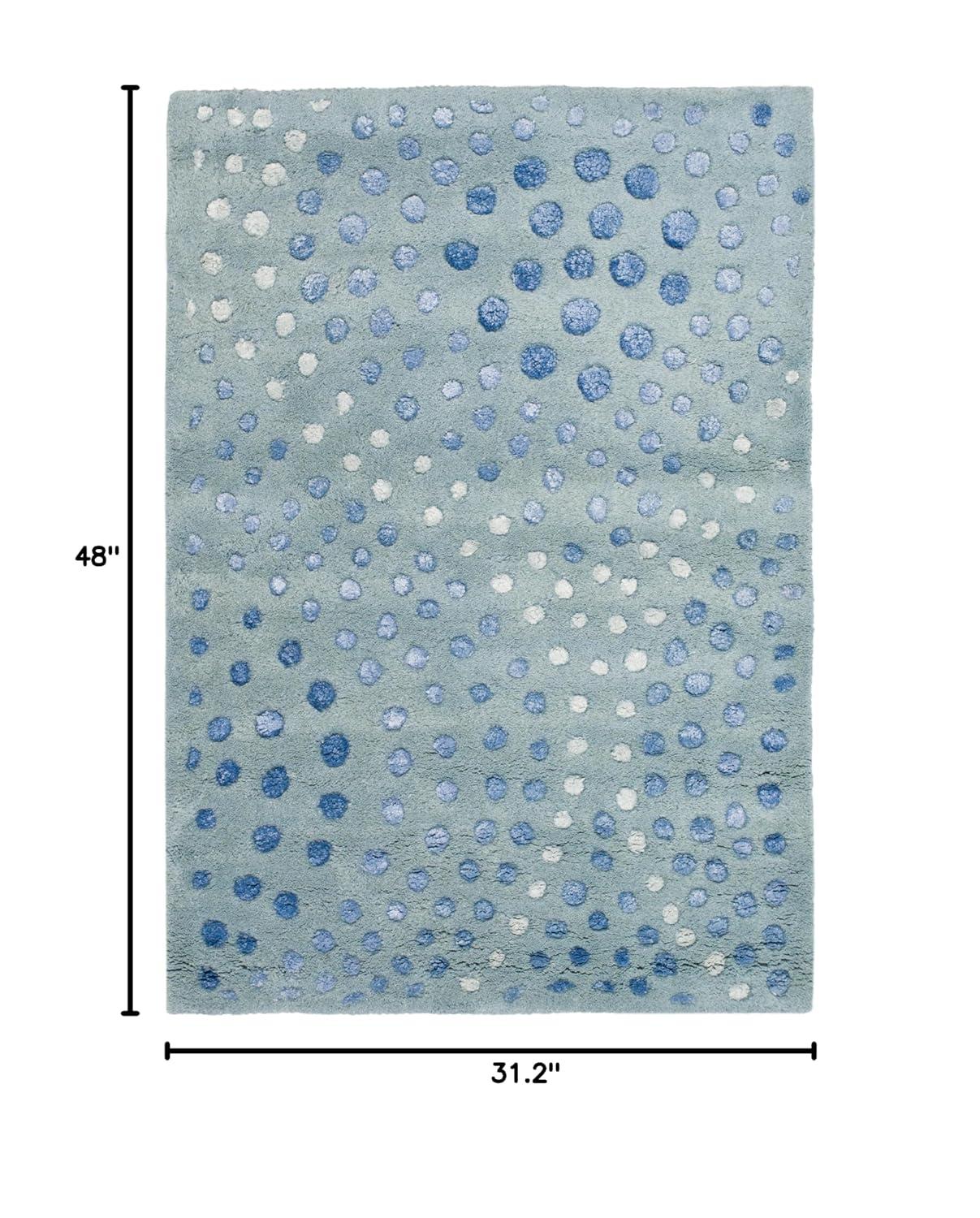 Soho SOH654 Hand Tufted Indoor Accent Rug - Light Blue - 2'6"x4' - Safavieh