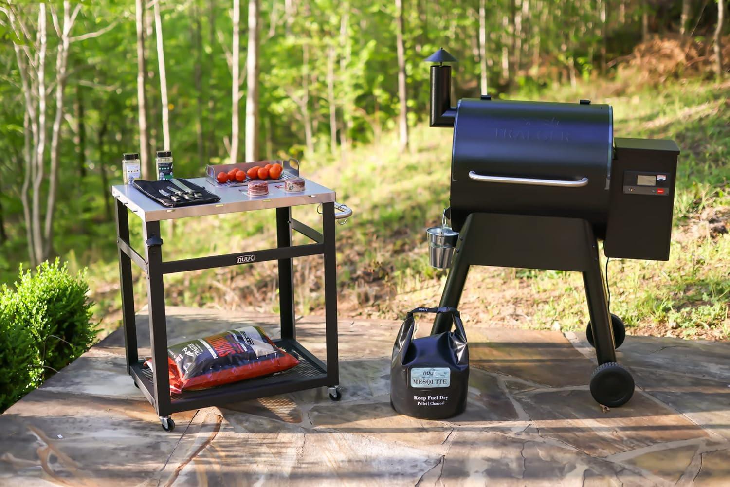 NUUK Stainless Steel 30IN Outdoor Grill and Prep Cart