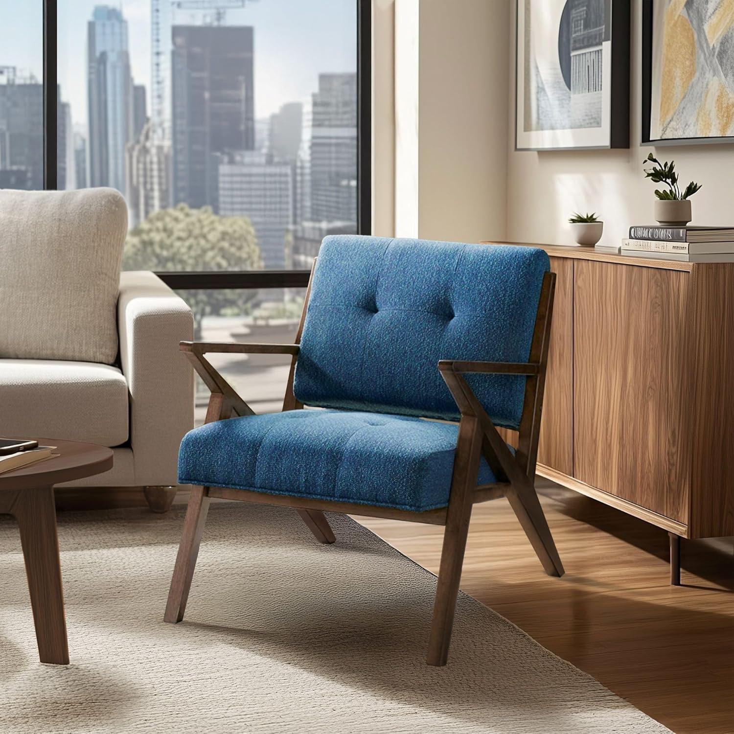 Desi Retro Button Tufted Armchair