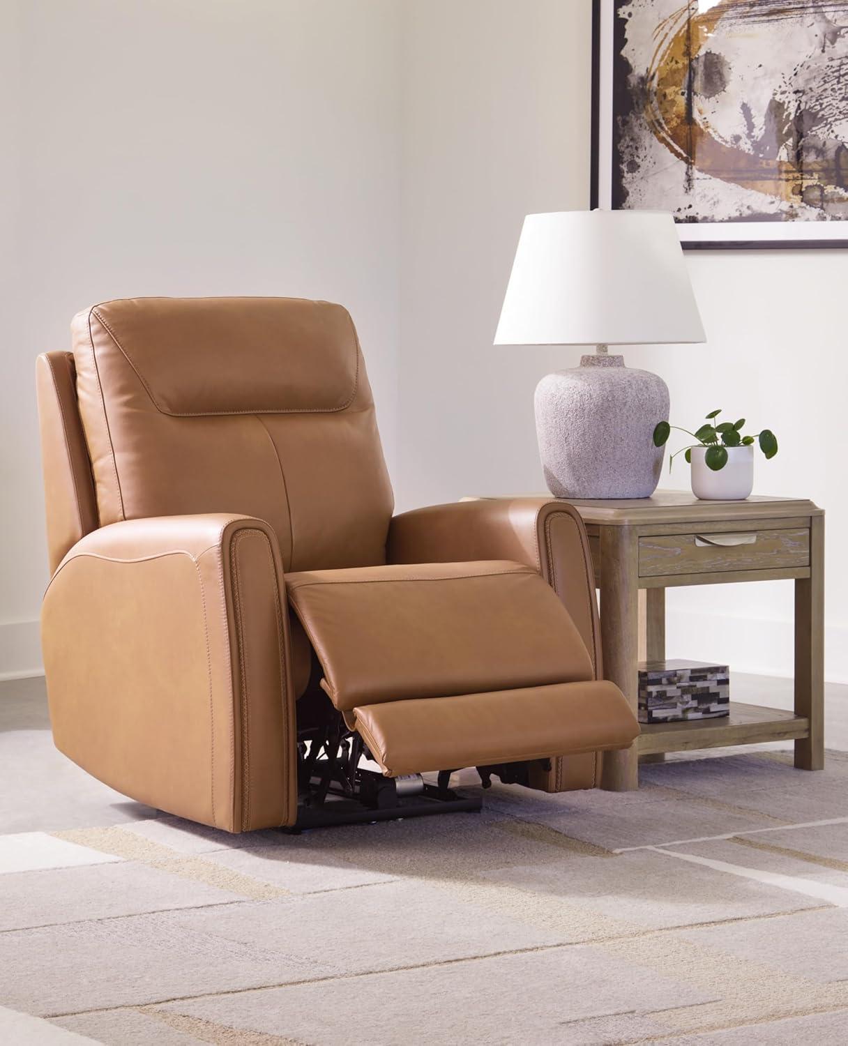 Signature Design by Ashley Tryanny Butterscotch Orange Power Recliner