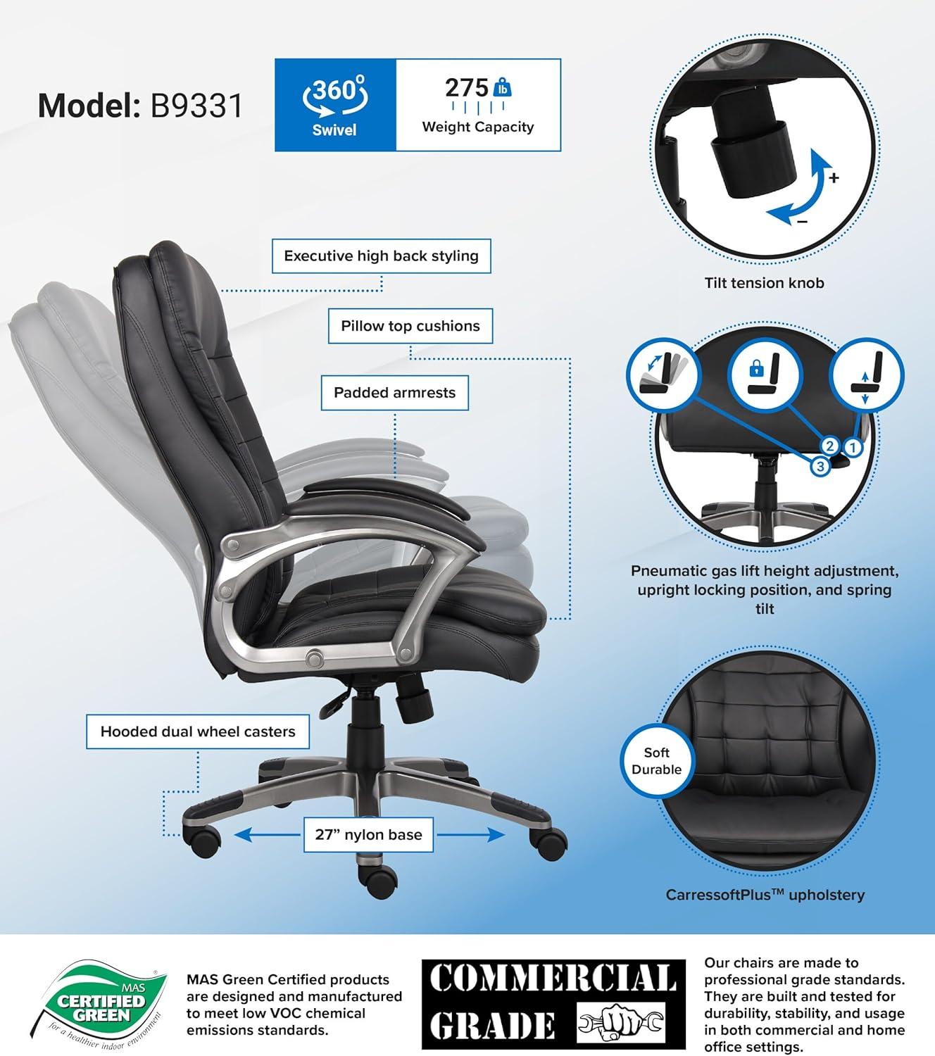 Boss Office Products Vinyl Executive Chair