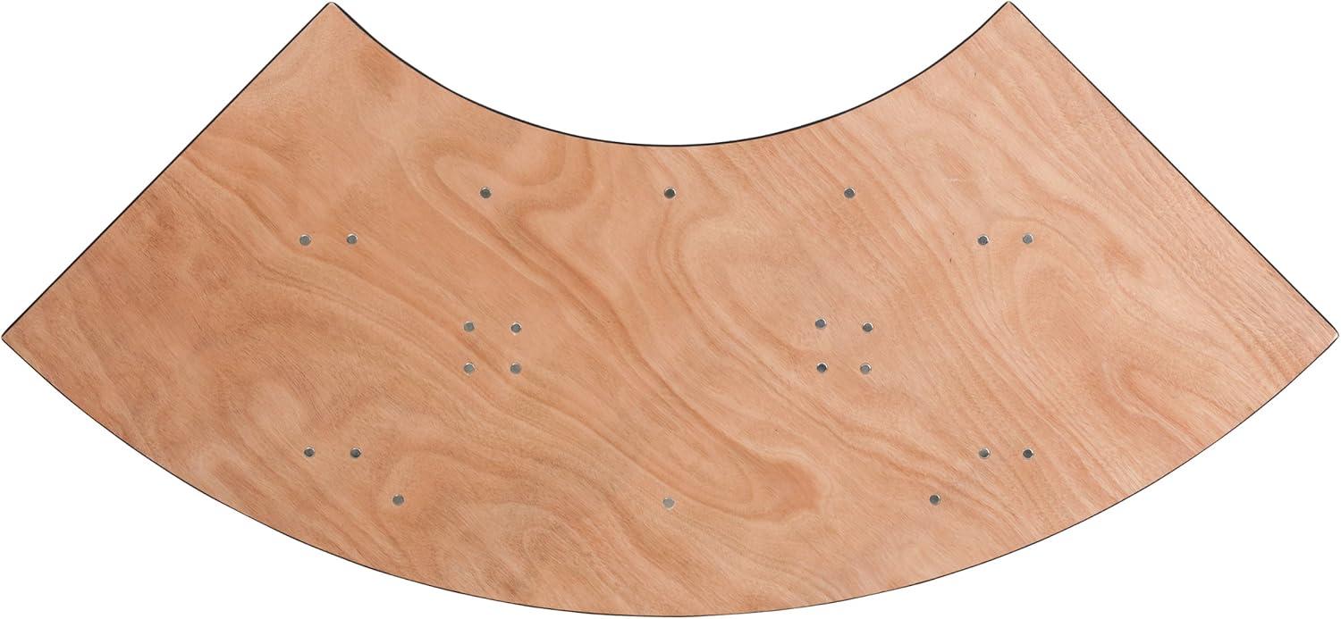 Flash Furniture Wofford 5.5 ft. x 2 ft. Serpentine Wood Folding Banquet and Hospitality Table