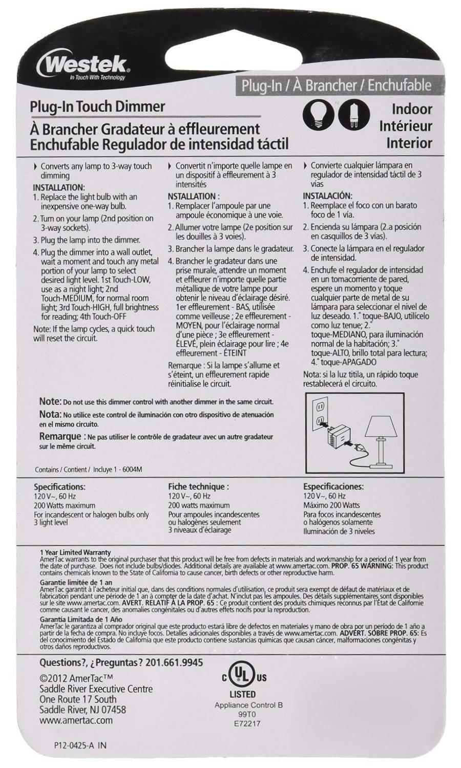 Tamper Resistant 3-Way Dimmer