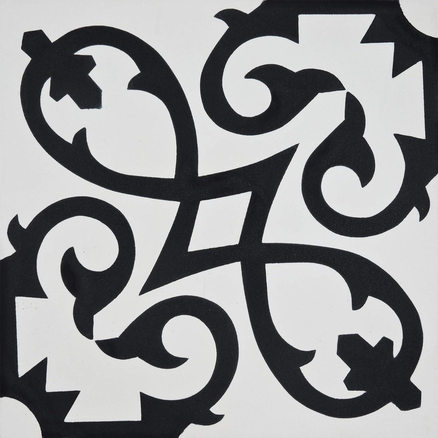 Moroccan Mosaic Orika 8" x 8" Cement Patterned Wall & Floor Tile