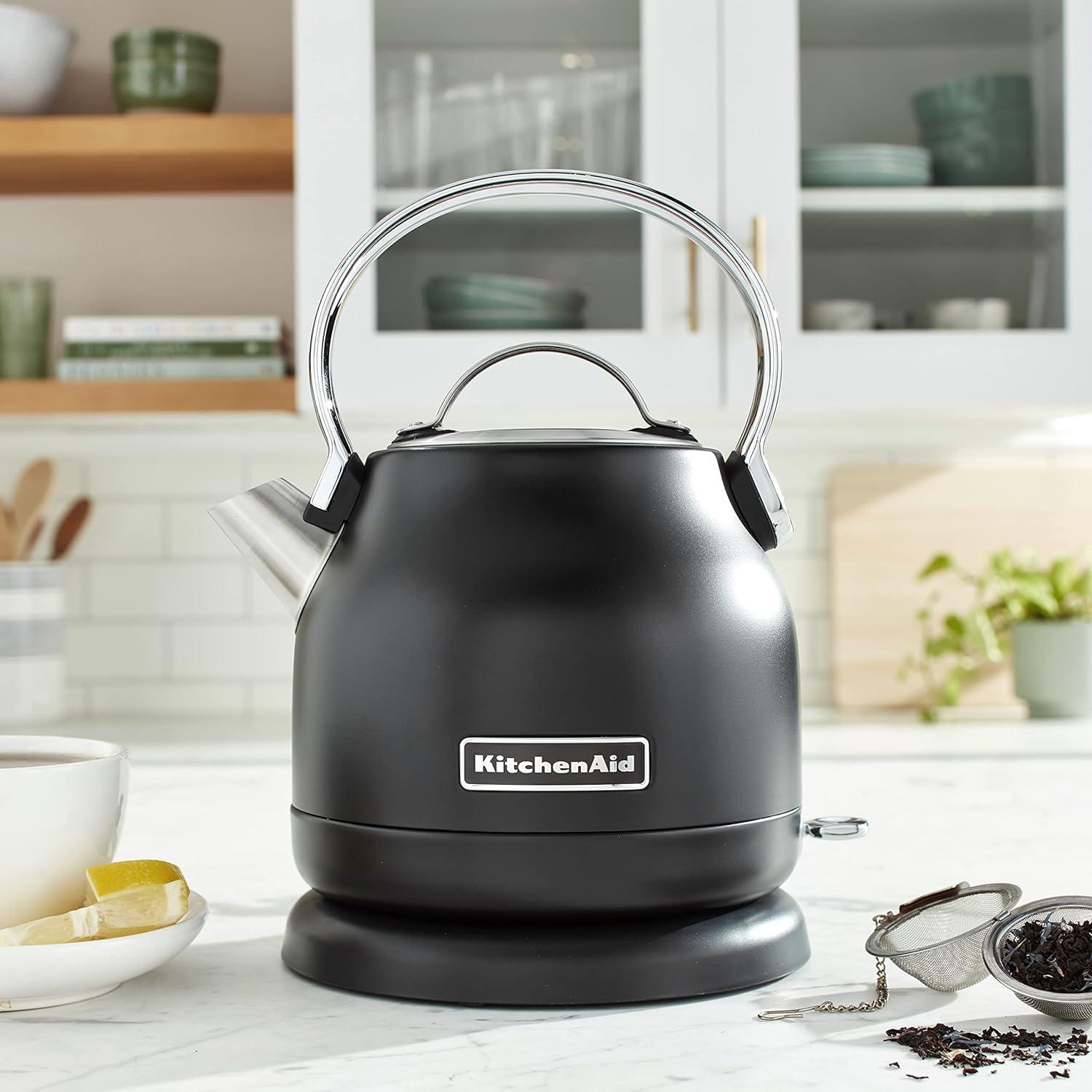 KitchenAid 1.25 L Electric Kettle, Black Matte, KEK1222