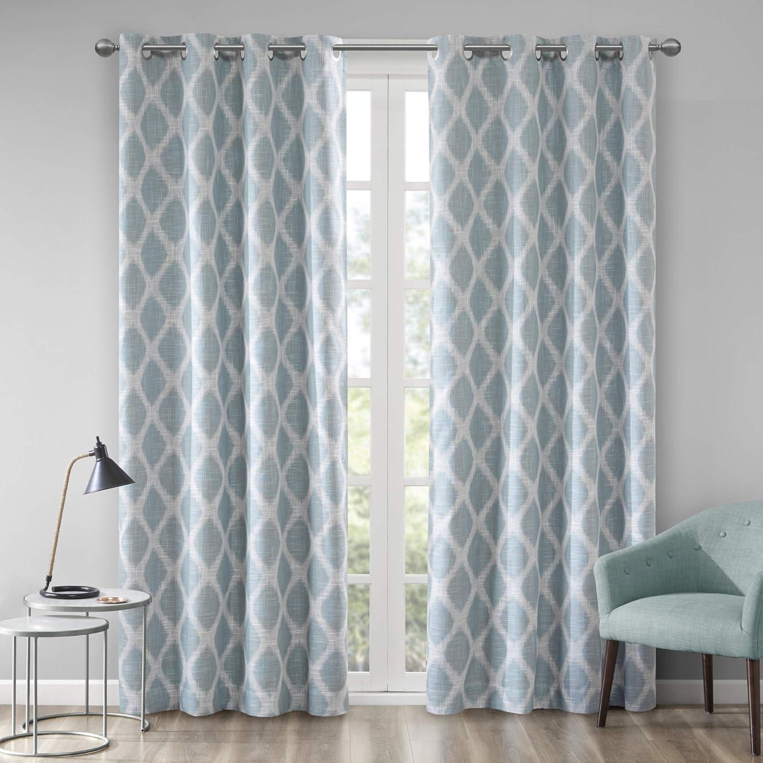 Home Essence Etro Printed Ikat Blackout Window Curtain Panel