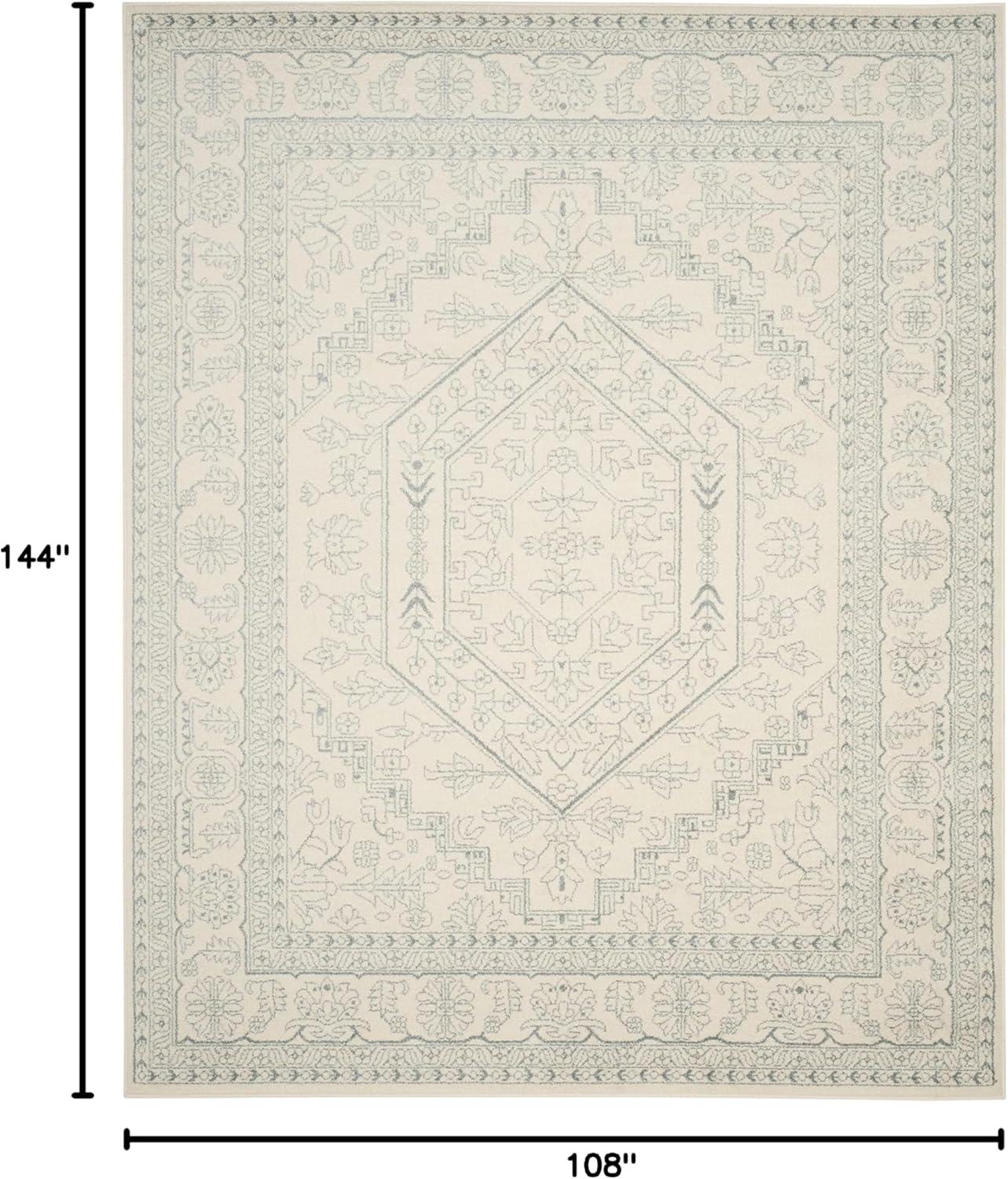 SAFAVIEH Adirondack Xavier Oriental Area Rug, Ivory/Slate, 9' x 12'