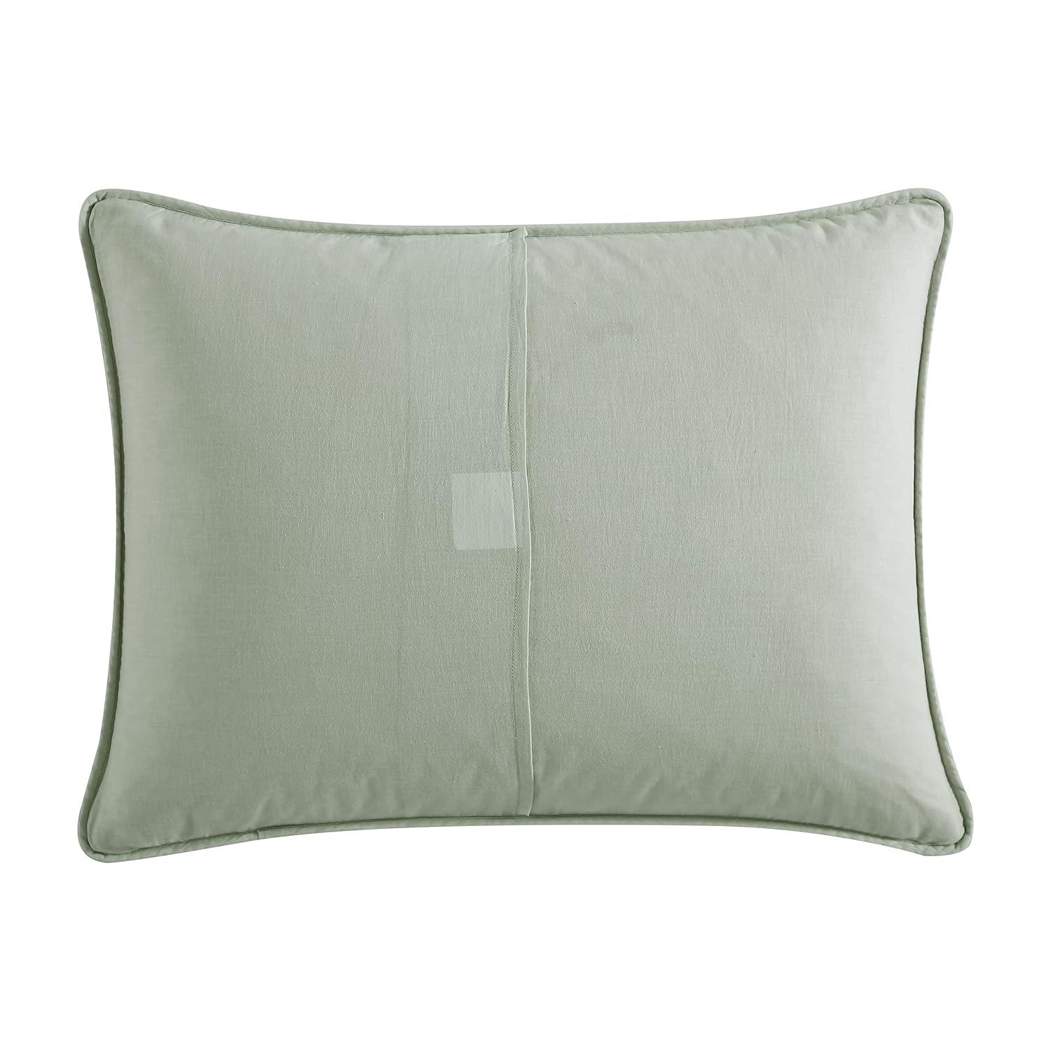 Full/Queen Costa Sera Solid Quilt Green - Tommy Bahama: Reversible Bedspread, Midweight Fabric, Machine Washable