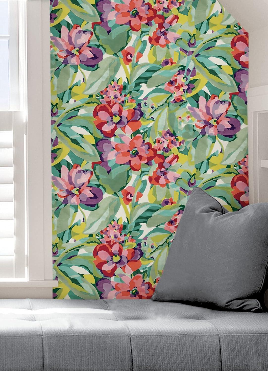Belles Fleurs Peel & Stick Floral Roll