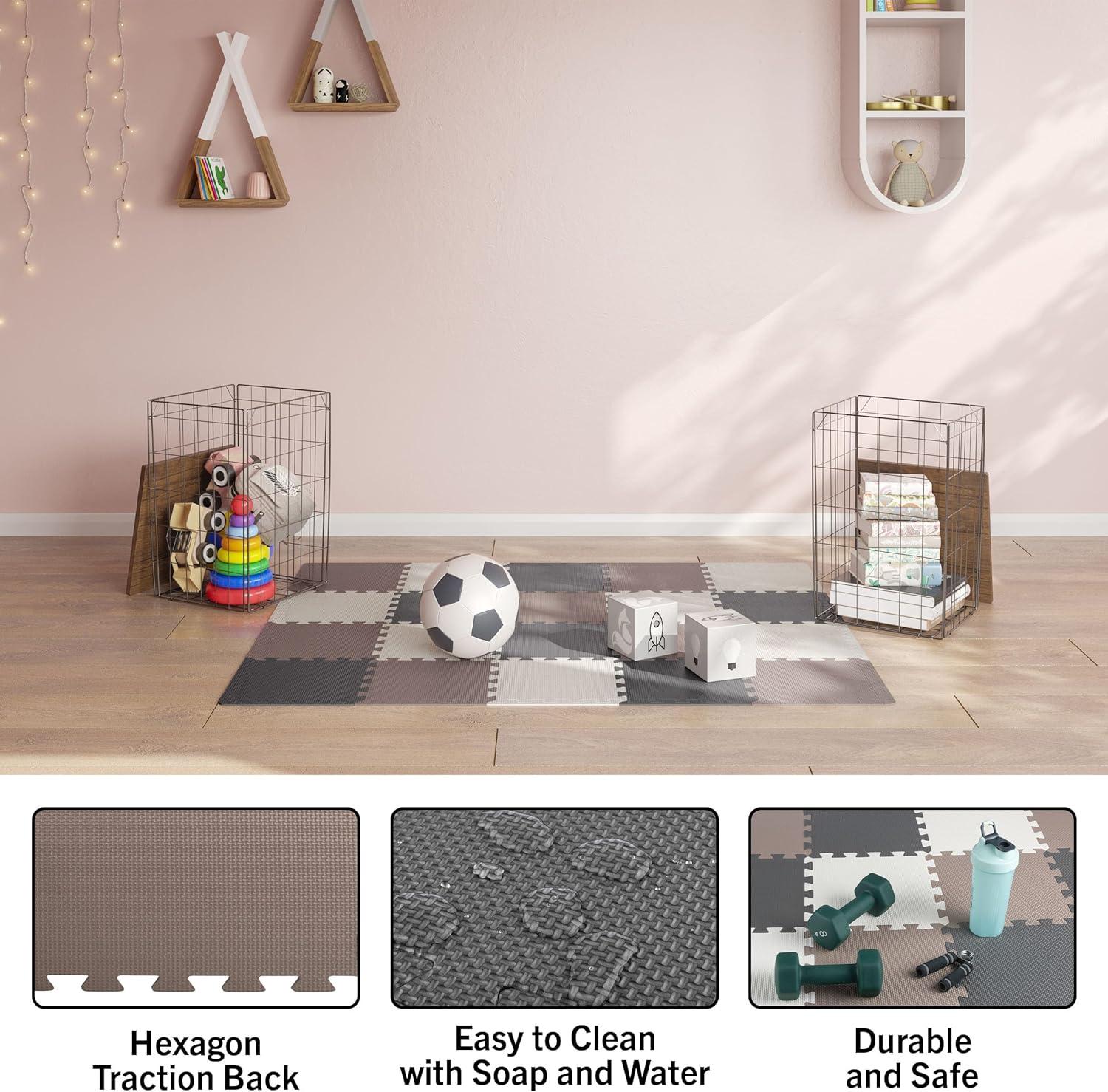 Foam Floor Tiles 20PK - 20sqft (Neutral)