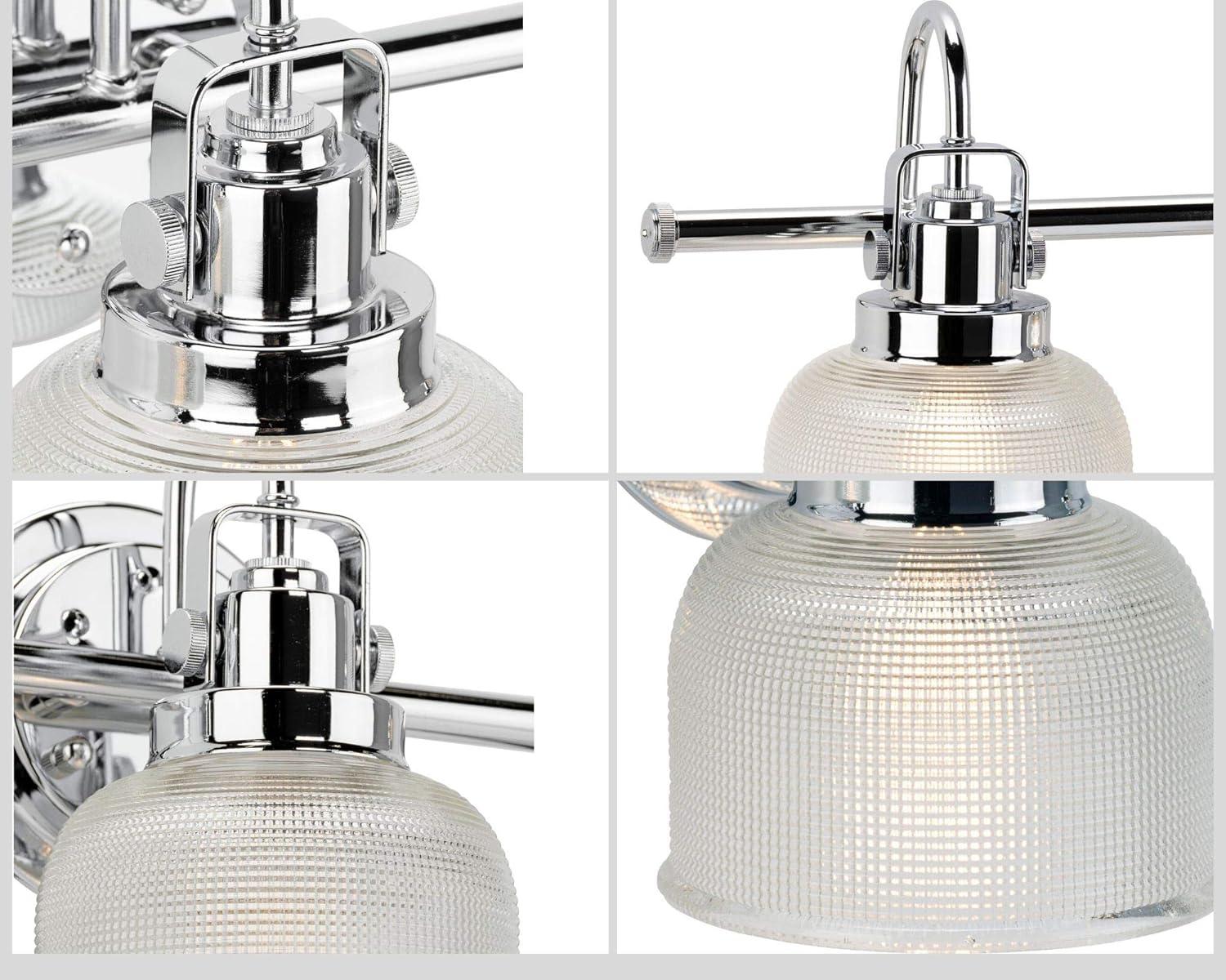 Rosser 4 Light Transparent Dimmable Vanity Light