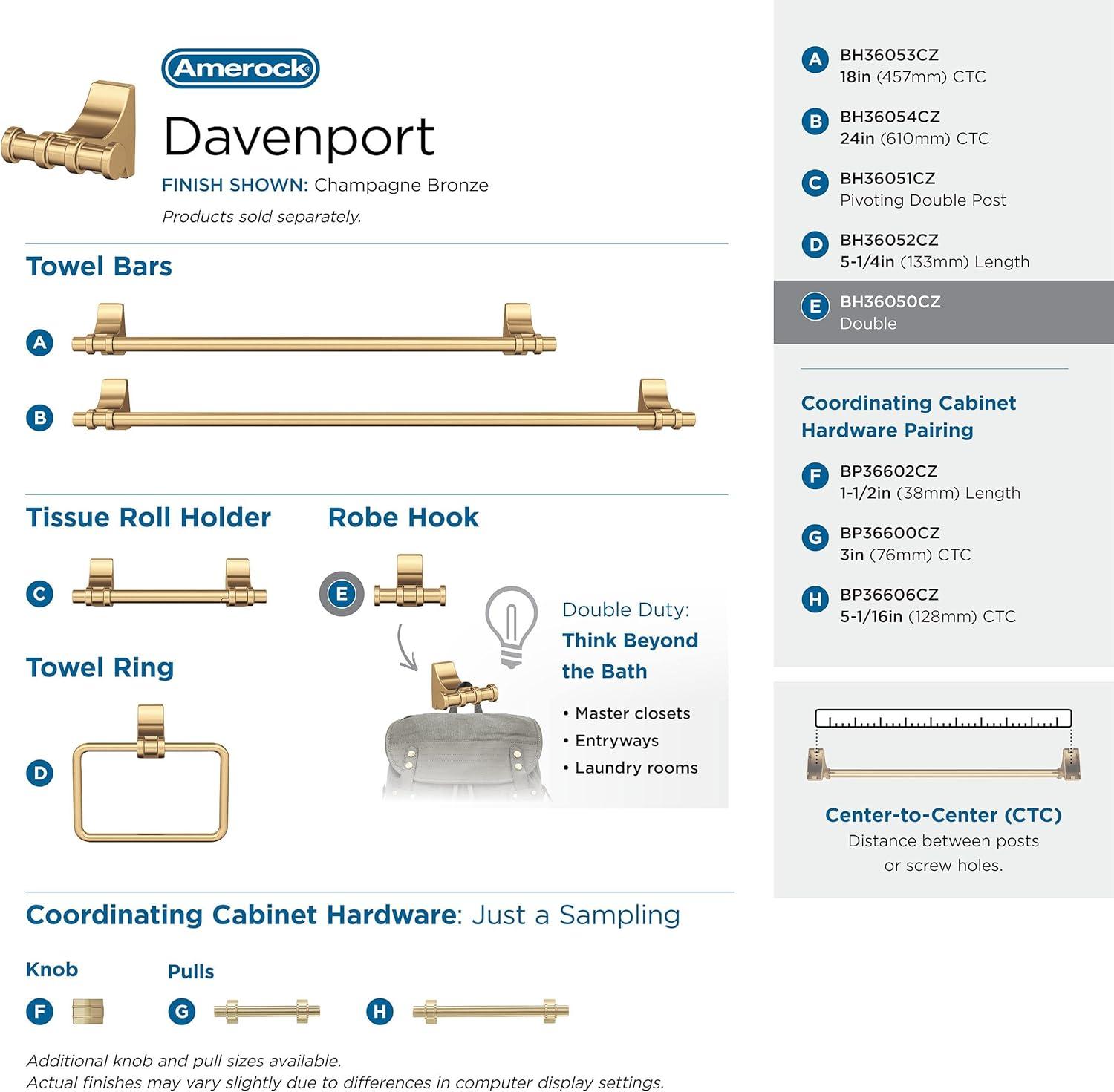 Davenport Wall Mounted Robe Hook