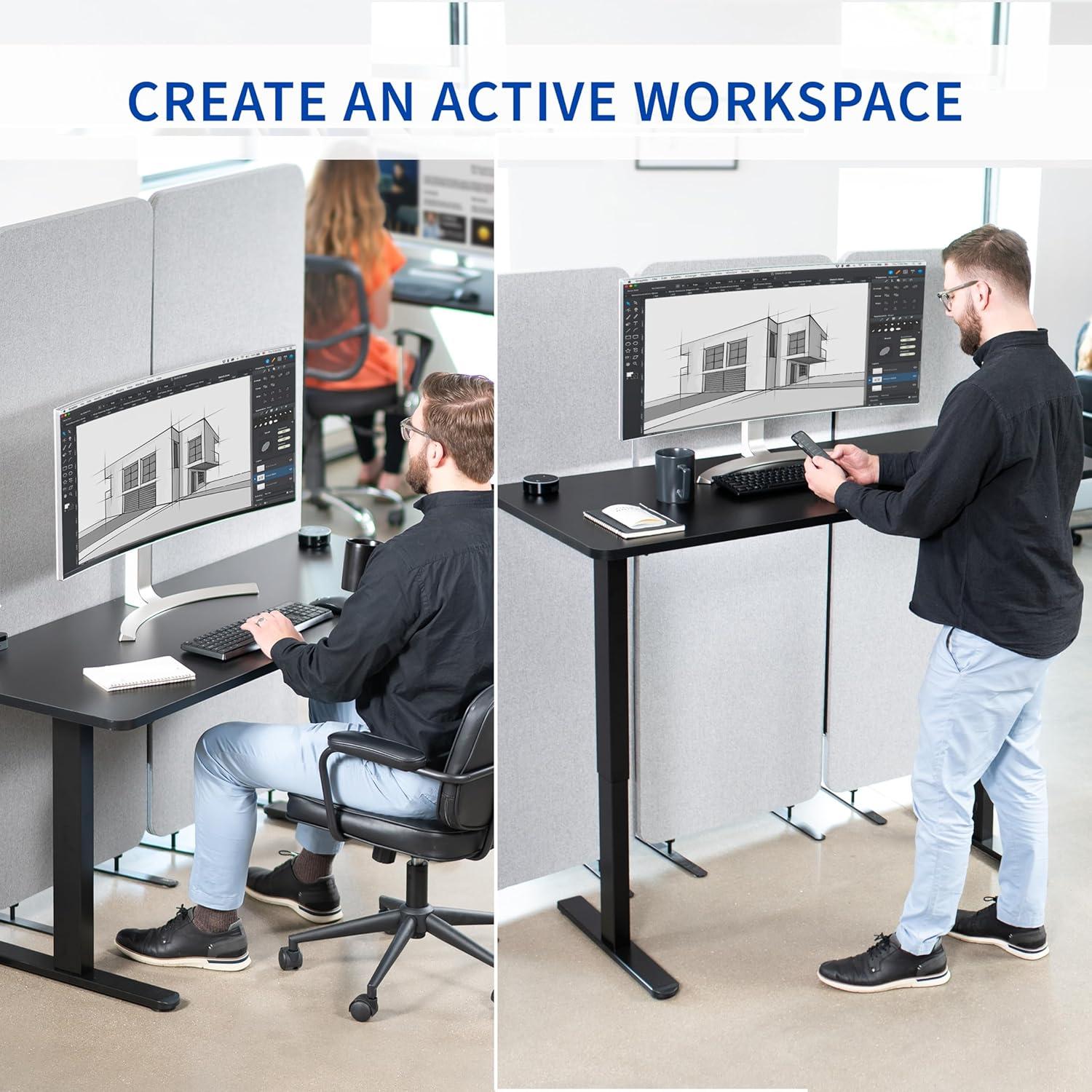 Vivo Electric Height Adjustable Desk, DESK-KIT-B06B Series