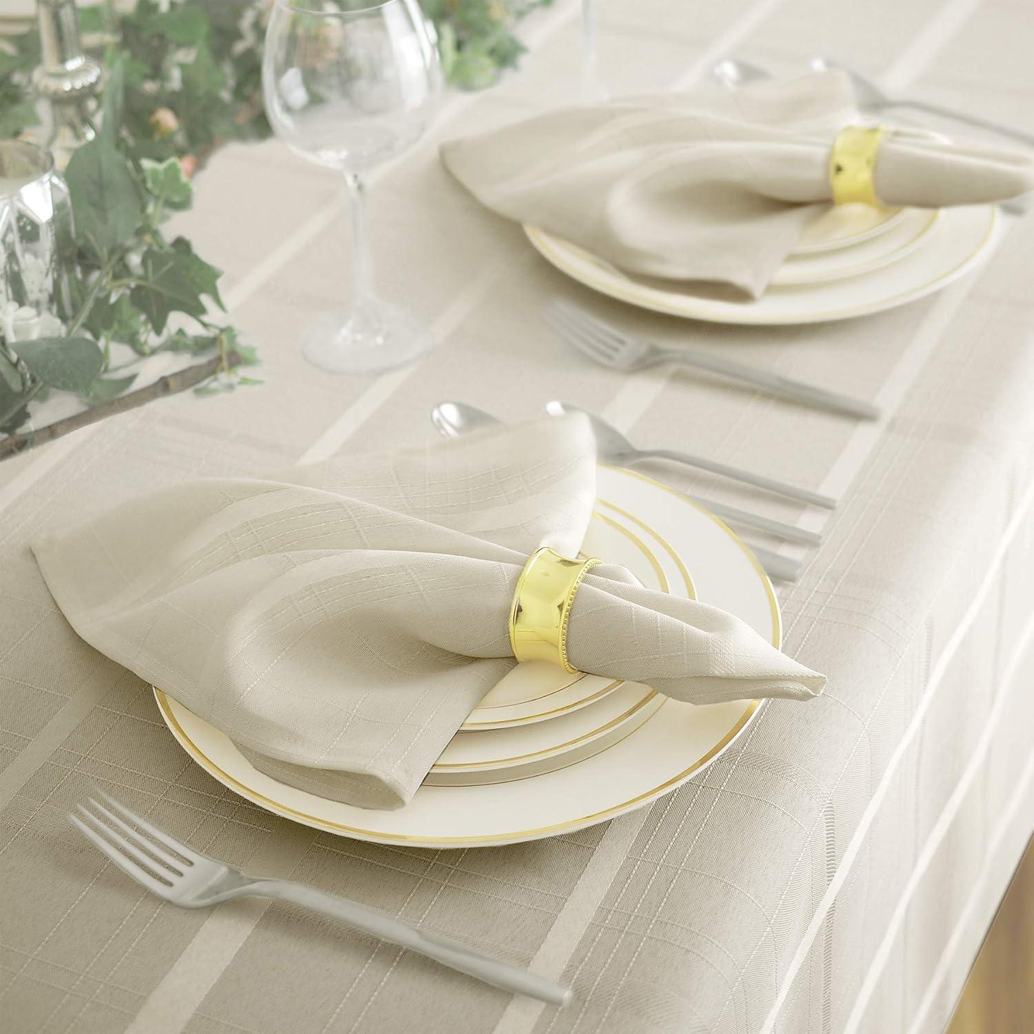 Elrene Elegance Plaid Stain & Water Resistant Tablecloth - Elrene Home Fashions