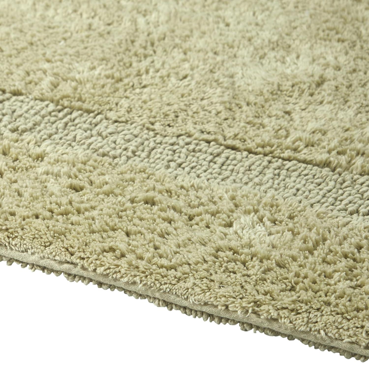 Better Trends Lux 100% Cotton Tufted Solid Reversible Bath Rug 20" x 20" Contour - Sage
