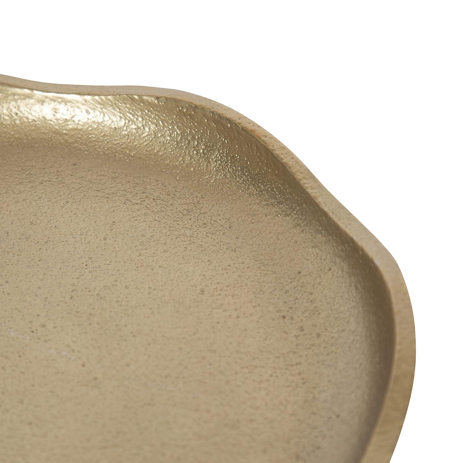 Kate and Laurel Alessia Round Metal Drink Table, 8x8x22, Gold