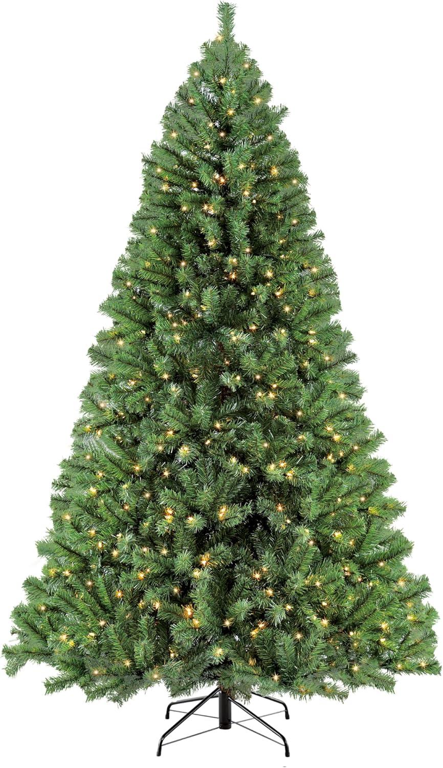 7.5' Green Pre-Lit Northern Fir Artificial Christmas Tree