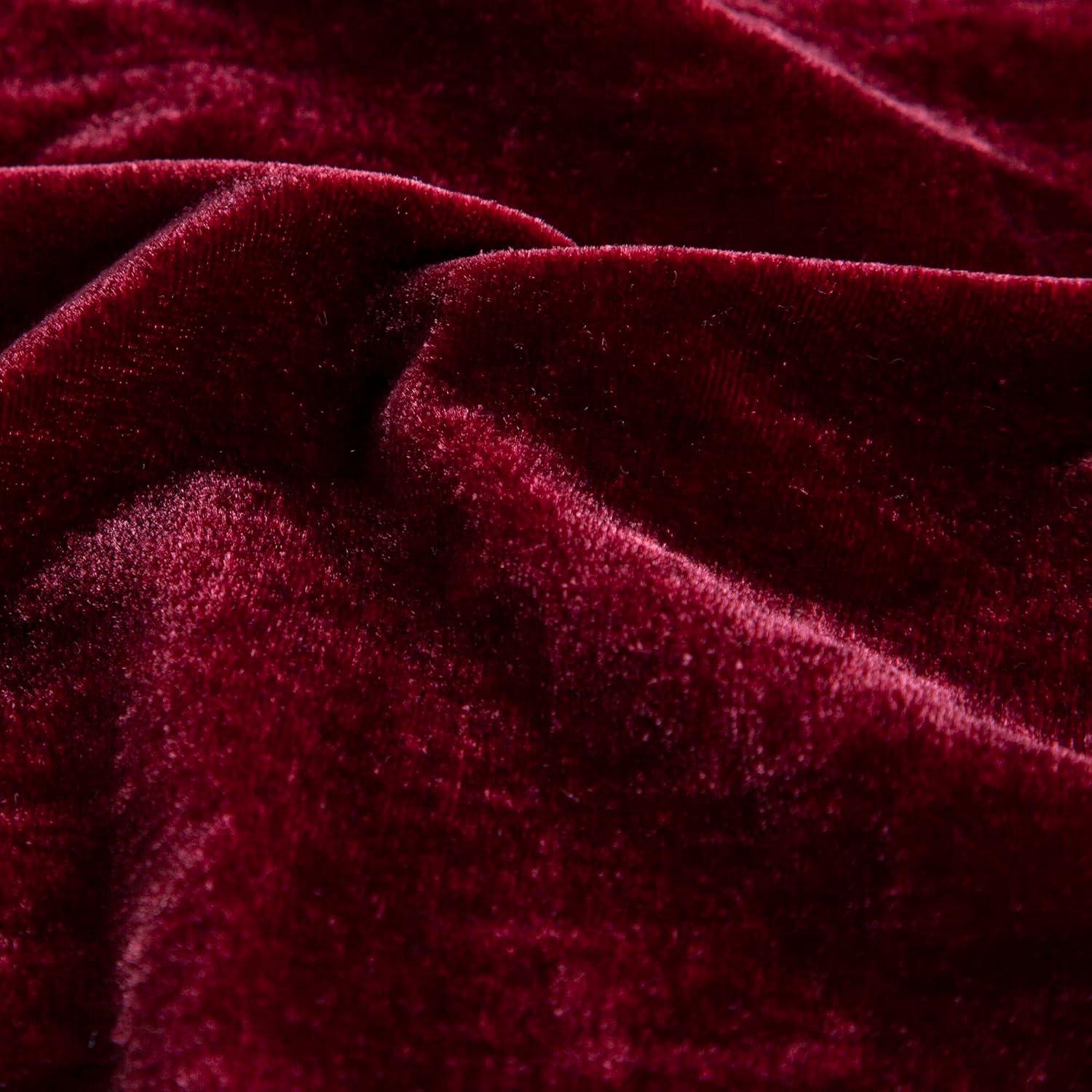 Stella Solid Faux Silk Velvet Romantic Western 14x42 inch Long Lumbar Pillow