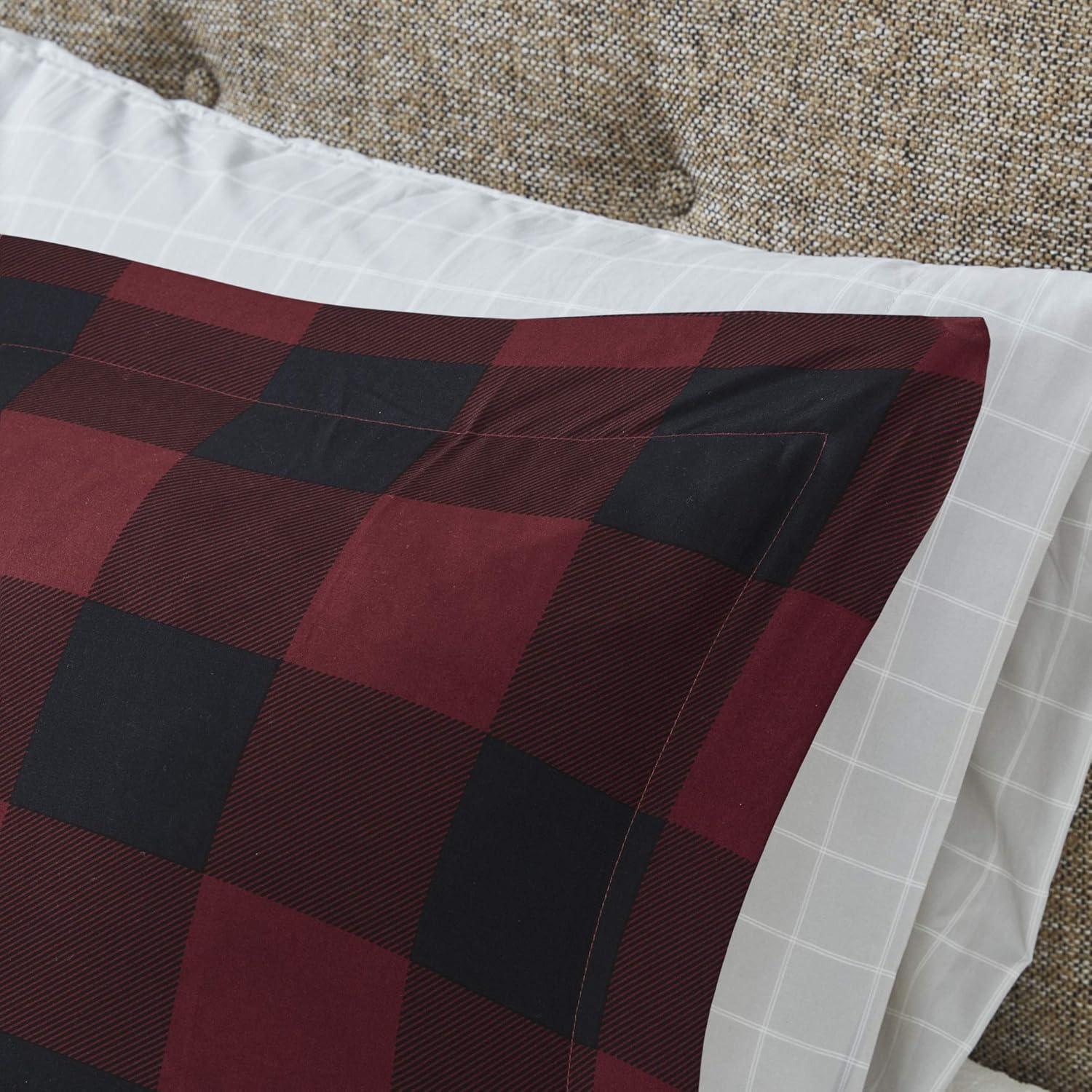 Madison Park Essentials Everest Reversible Plaid Comforter Set with Bed Sheets
