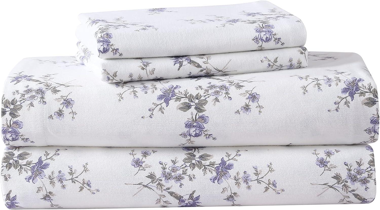 Laura Ashley Laura Ashley Cotton Flannel Cozy Sheet Sets