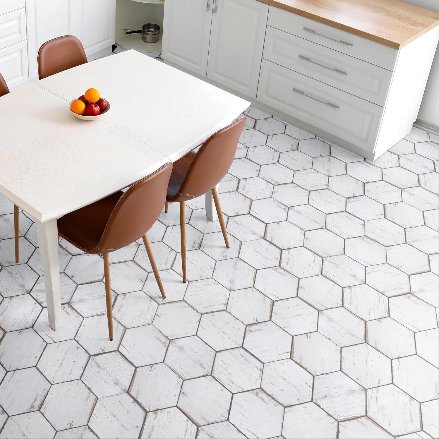 Retro 7" x 8" Porcelain Wood Look Wall & Floor Tile