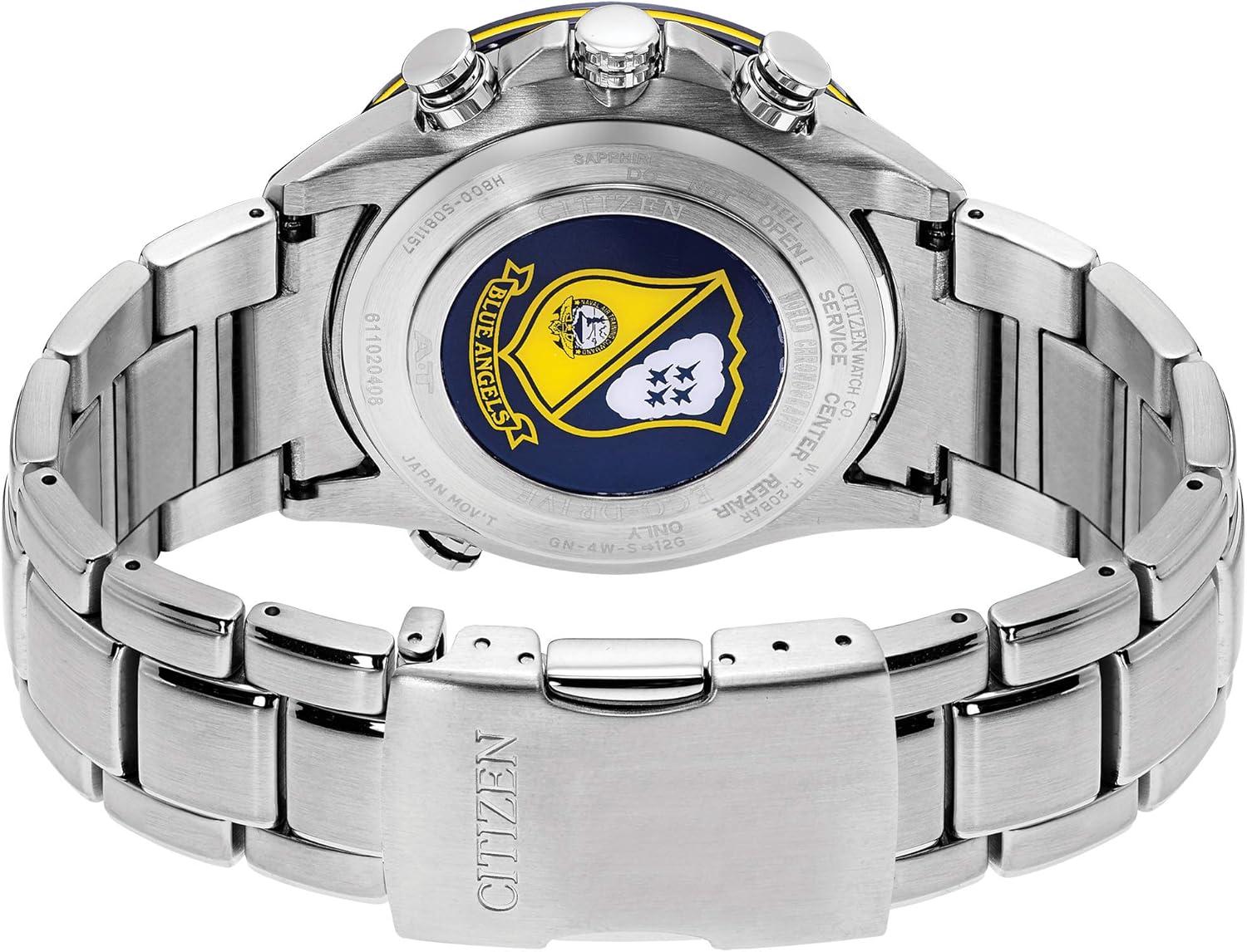 Citizen Men's Eco-Drive Blue Angels World Chronograph A-T Watch AT8020-54L