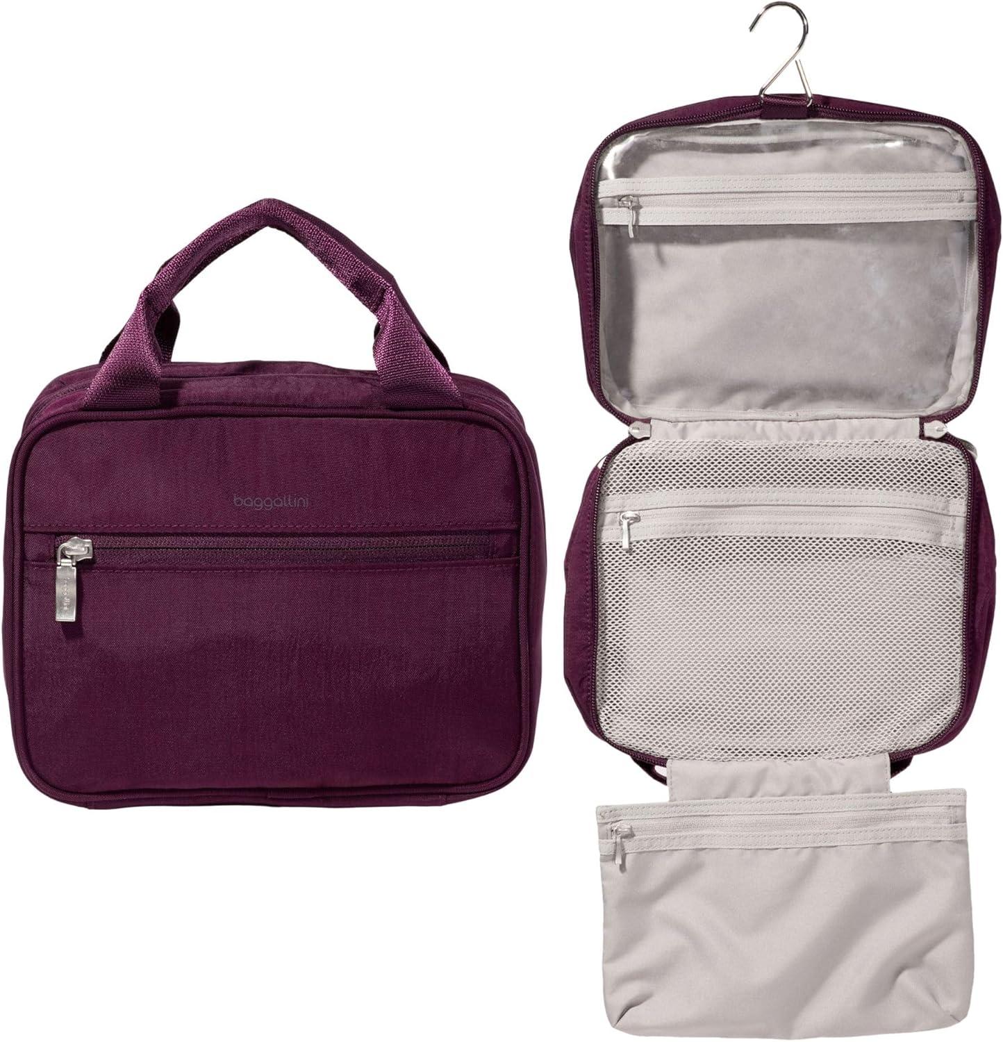 baggallini Hanging Travel Toiletry Kit - MULBERRY