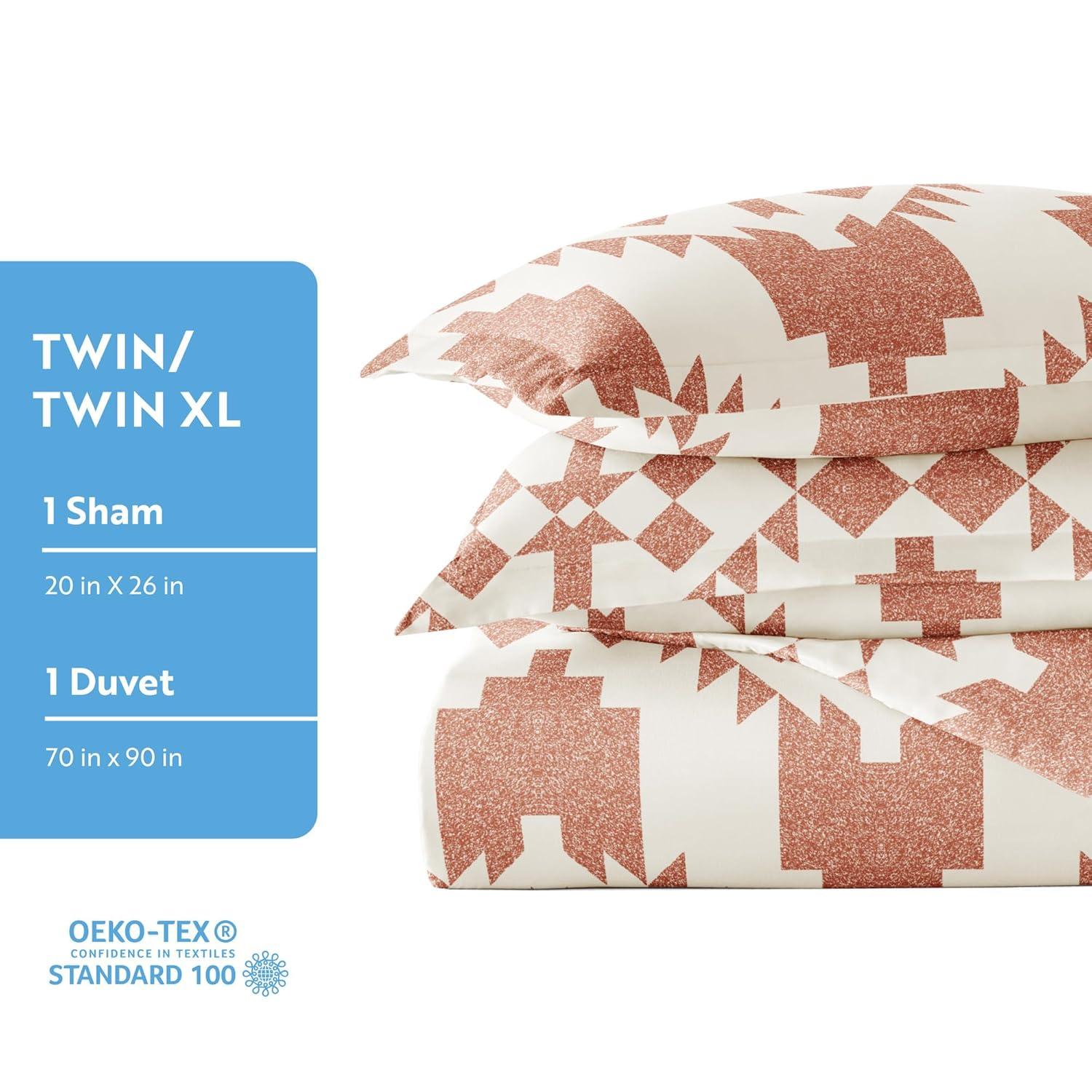 Becky Cameron 3 Piece Rugged Stripe Pattern Duvet Cover Set