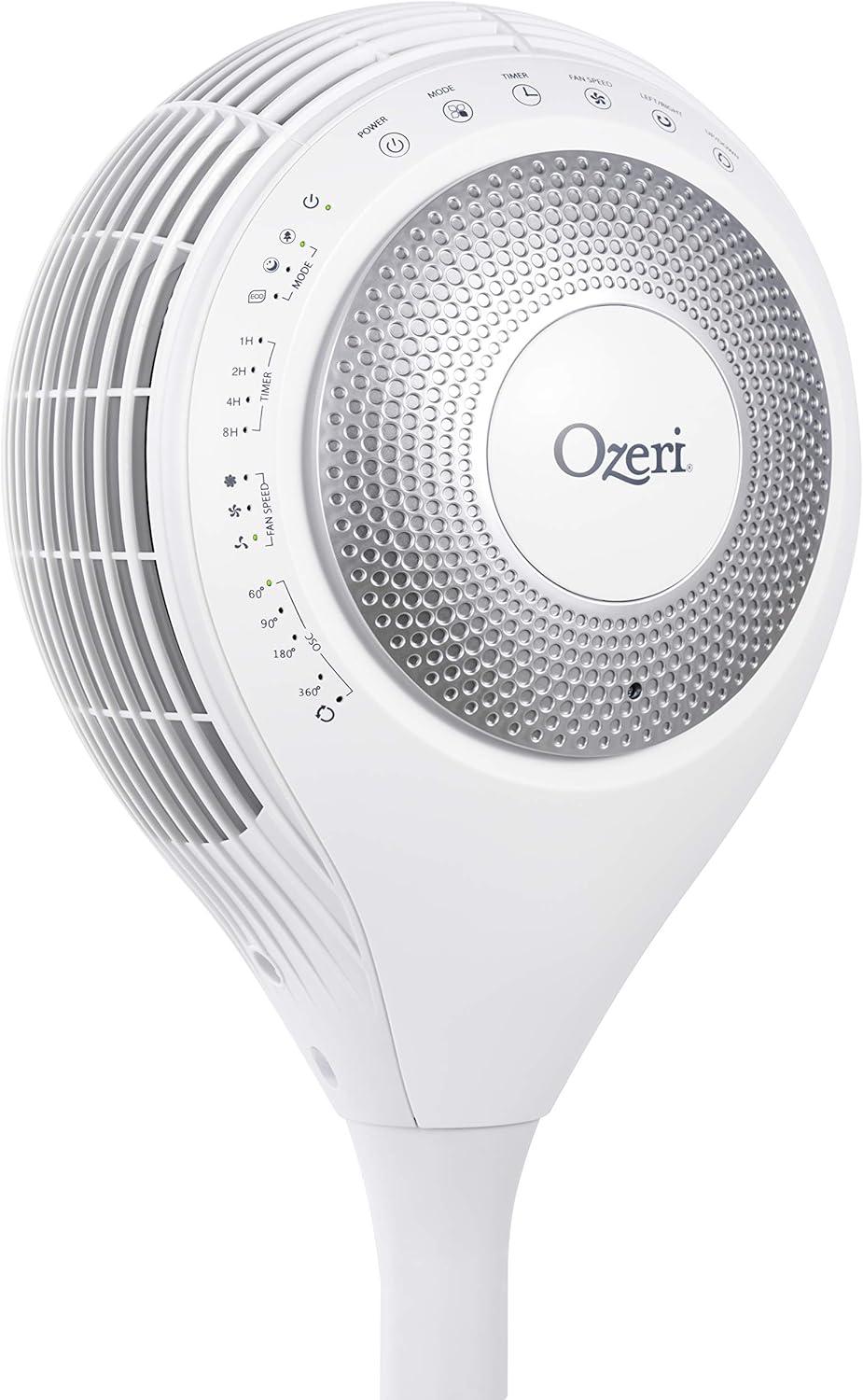 Ozeri 360 Duo Tower Fan, with Dual Oscillation