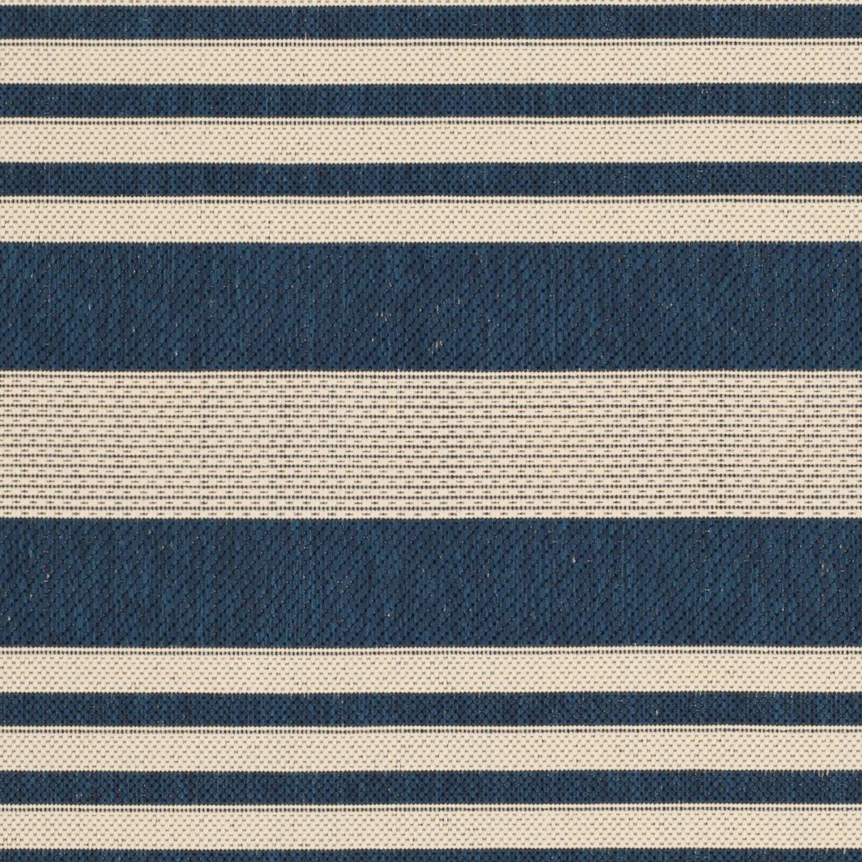 Courtyard CY6062 Power Loomed Indoor/Outdoor Area Rug - Navy/Beige - 6'7"x9'6" - Safavieh.