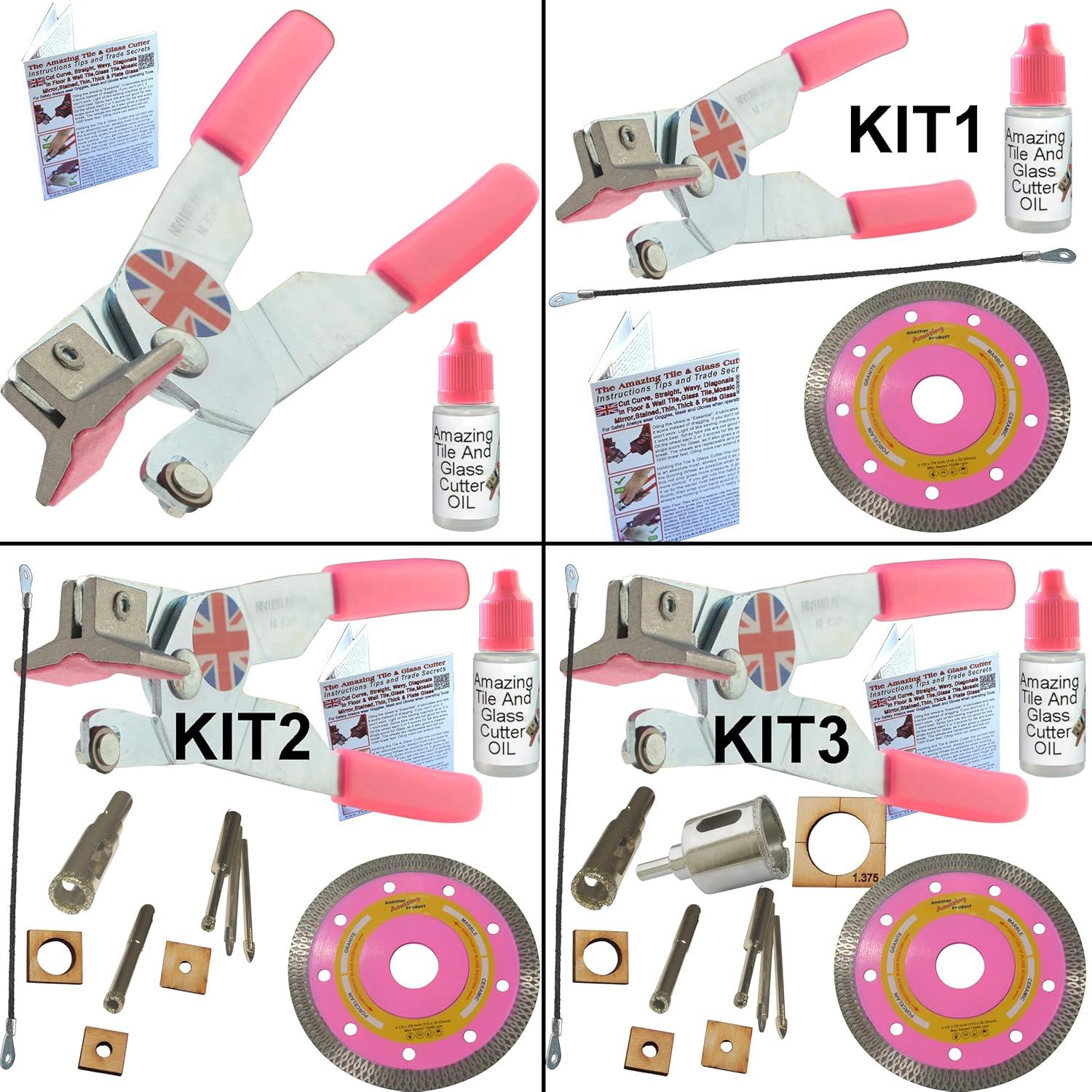Tile Cutters Tile Tools for Cutting Ceramic Tile Glass Tile Cut Straight Lines and Curved Lines Cleanly No Wet Saw No Mess Cut Faster and Cleaner than a Wet Tile saw Replaceable Blade Cuts 1000 Feet