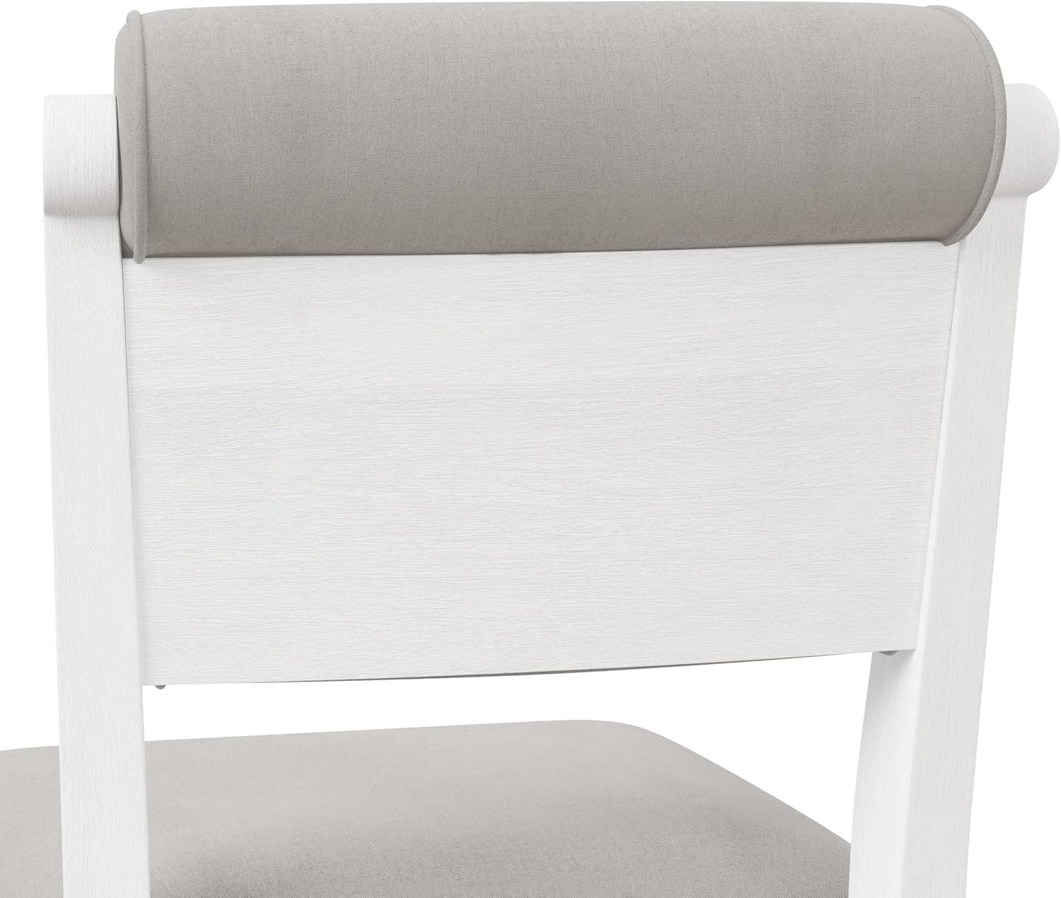 Clarion Wood and Upholstered Panel Back Counter Height Stool Sea White - Hillsdale Furniture