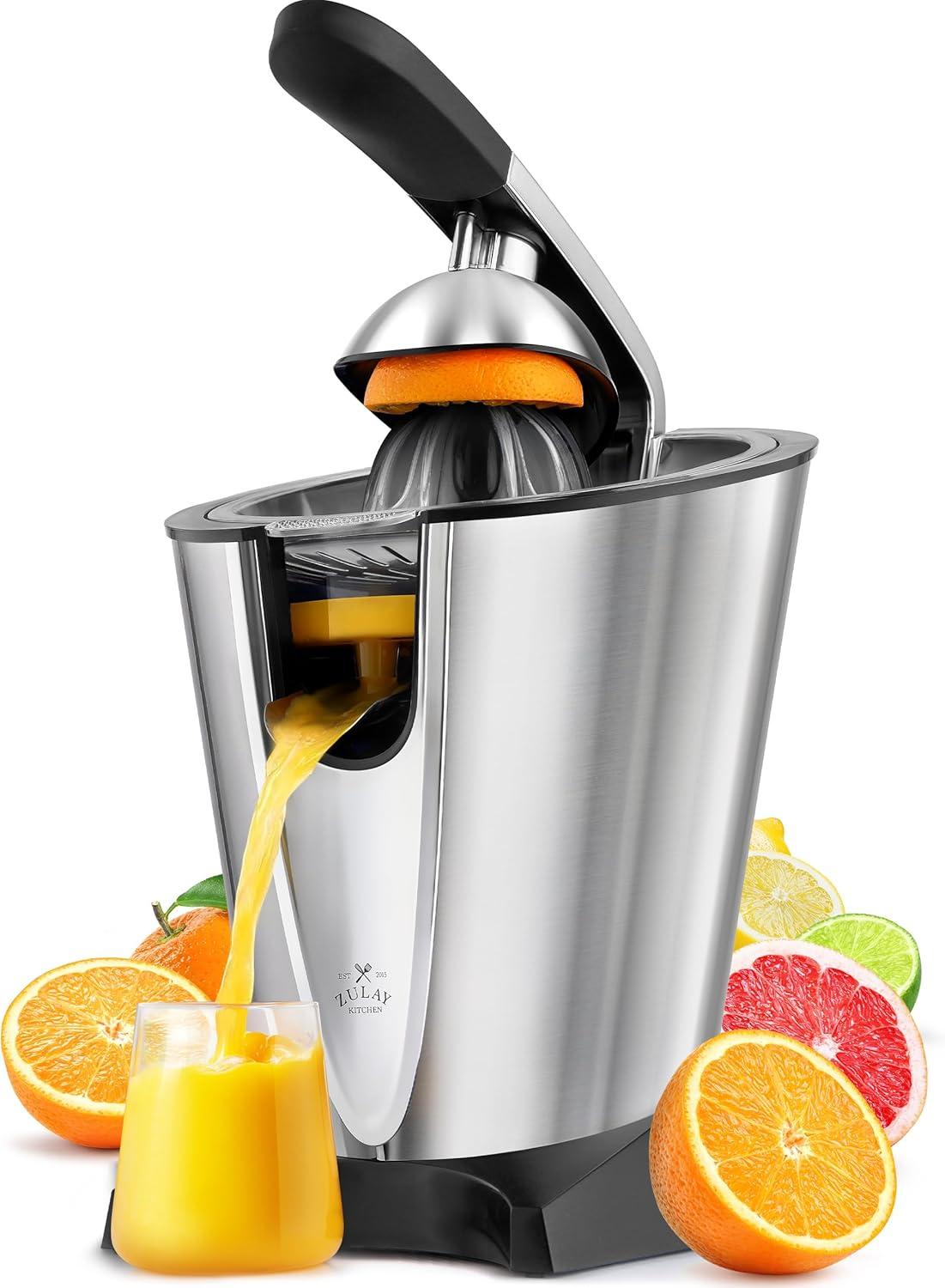 Stainless Steel Electric Citrus Juicer with Powerful Motor