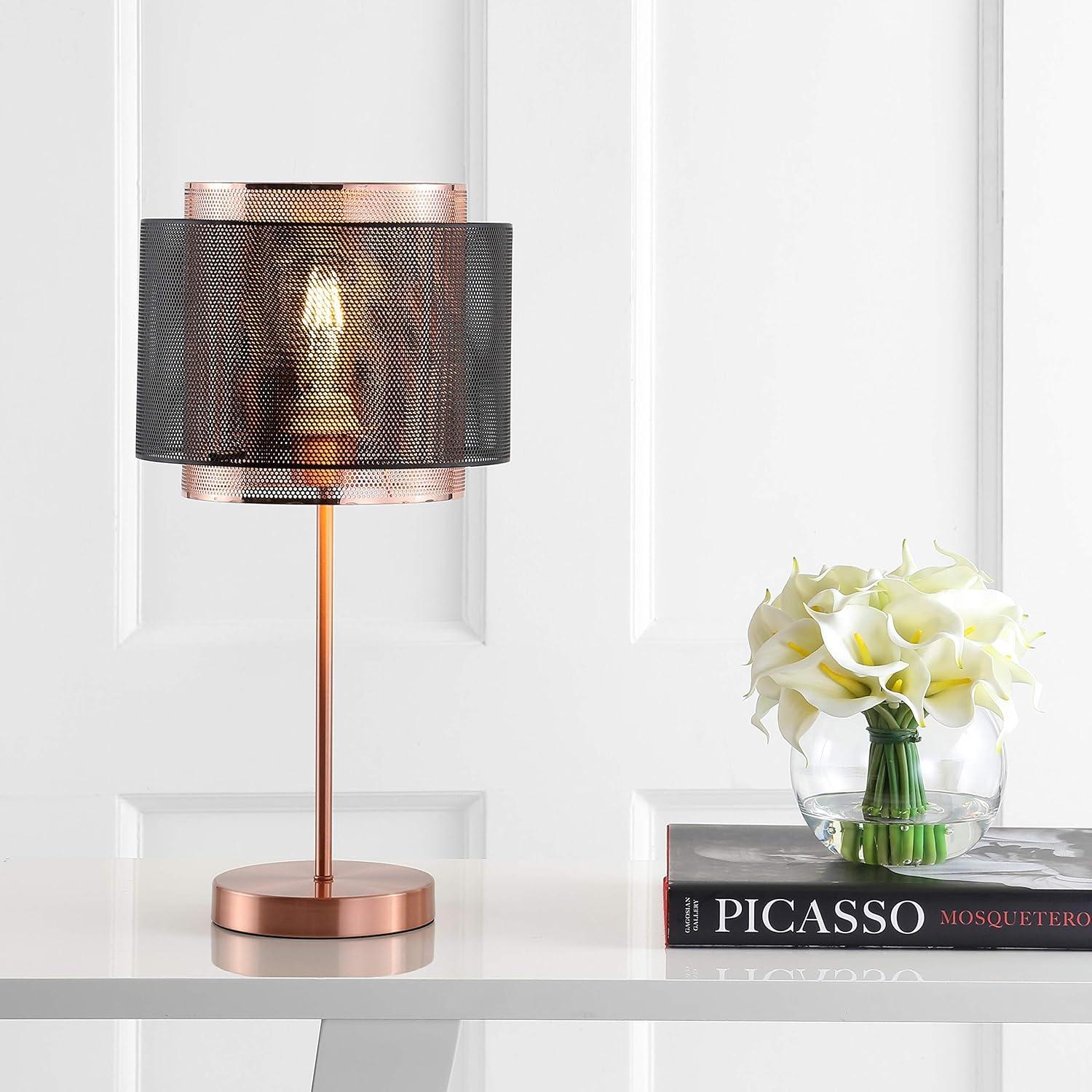 Jonathan Y Lighting Jyl6106 Tribeca 1 Light 20" Tall Led Table Lamp - Copper