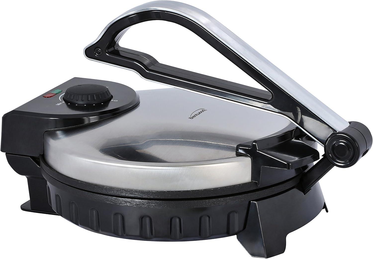 Brentwood  TS-128 Stainless Steel Non-Stick Electric Tortilla Maker, 10-Inch