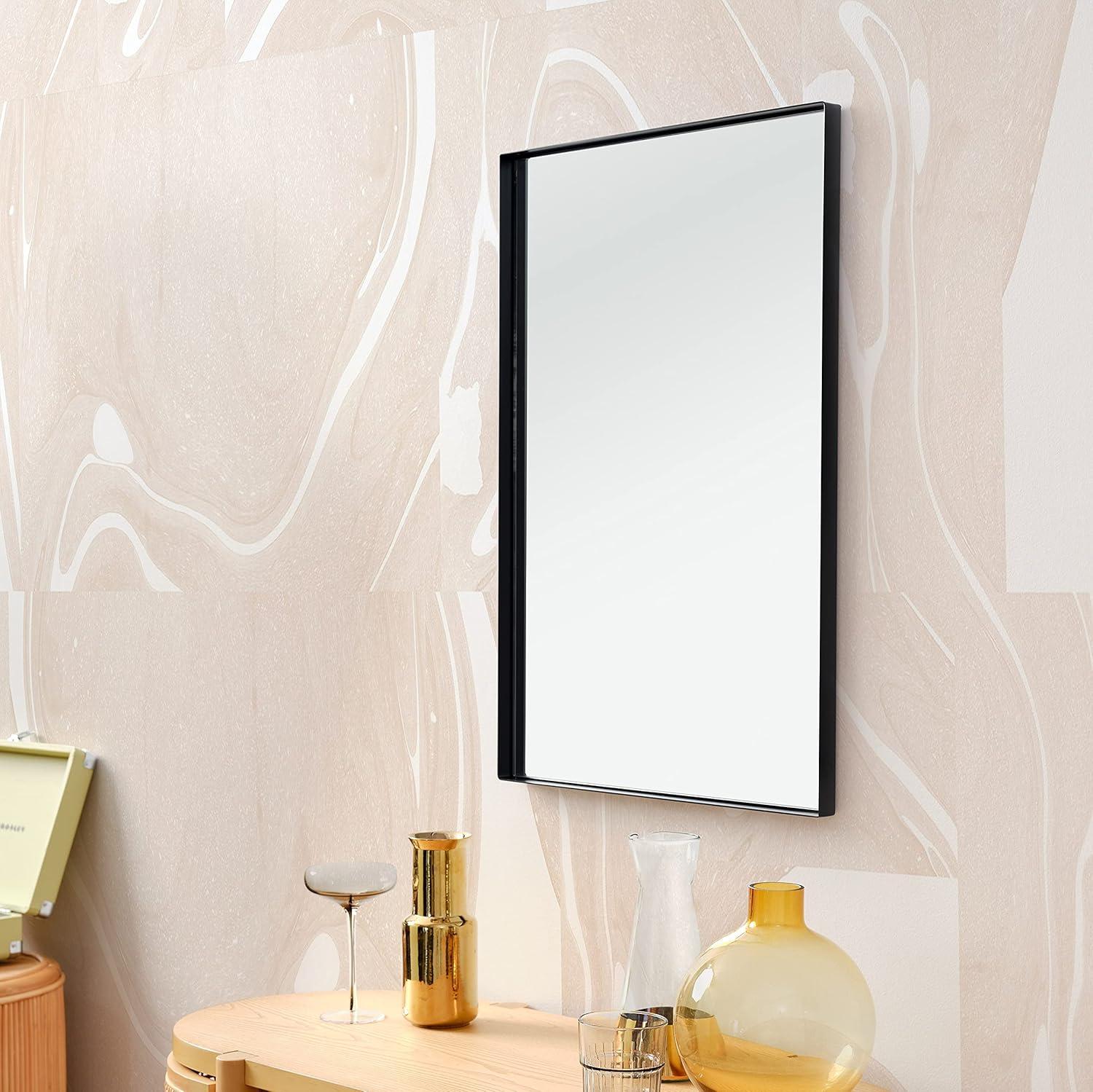 Carey Metal Flat Wall Mirror