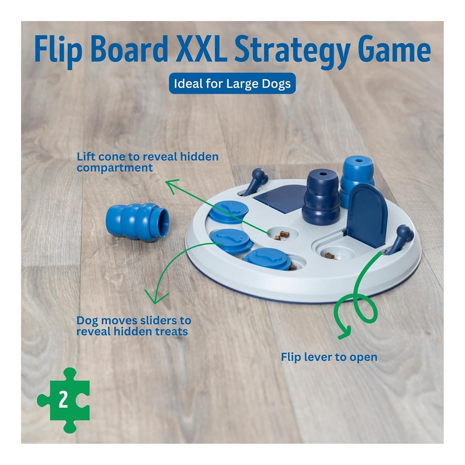 TRIXIE TRIXIE Dog Activity Flip Board XXL Level 2 Strategy Game, Intermediate Dog Puzzle Toy