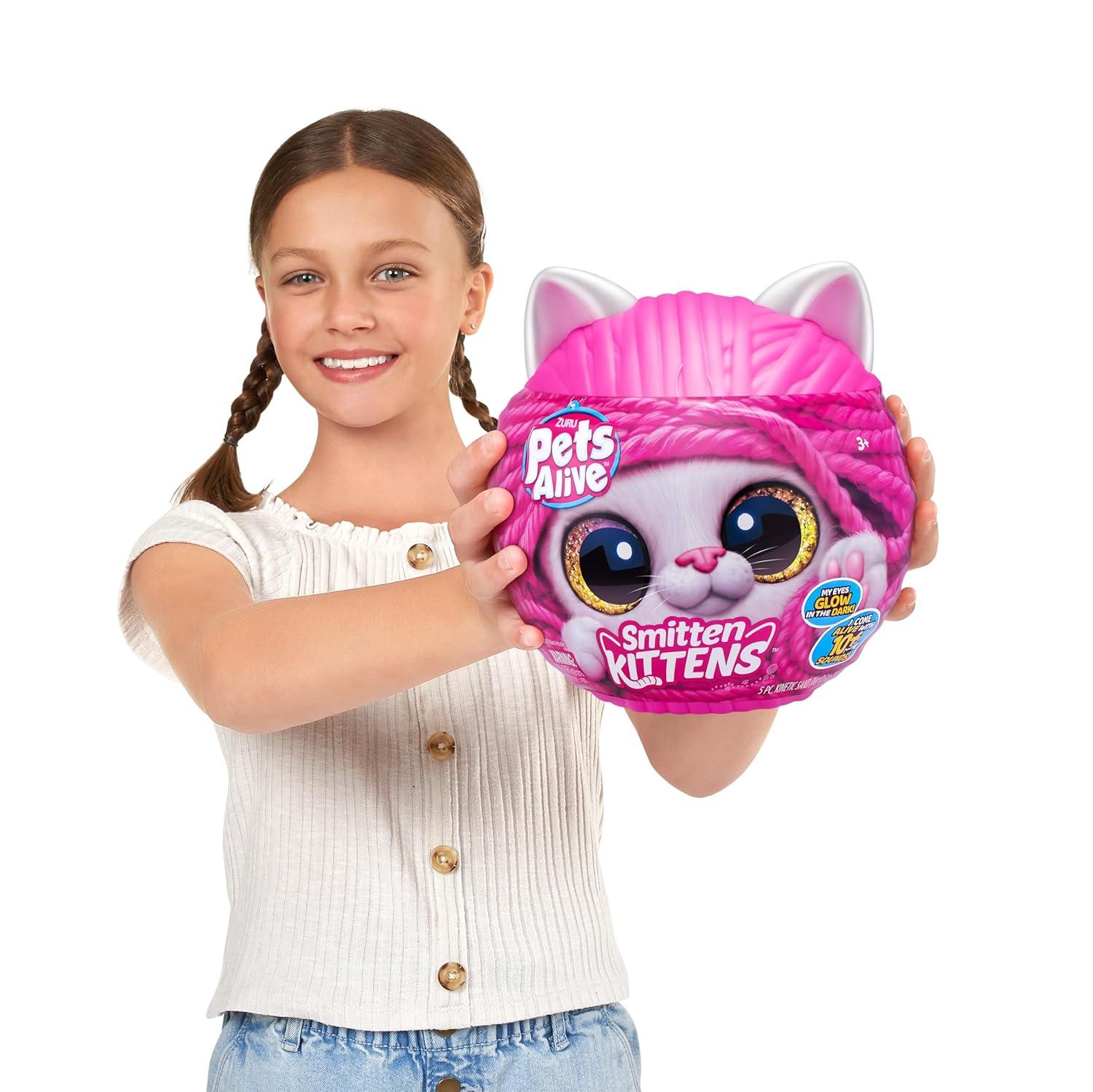 Pets Alive Smitten Kittens Surprise (Siamese Cat Mooloo) by ZURU Nurture Play Soft Toy Unboxing Adopt Interactive 10 Sounds