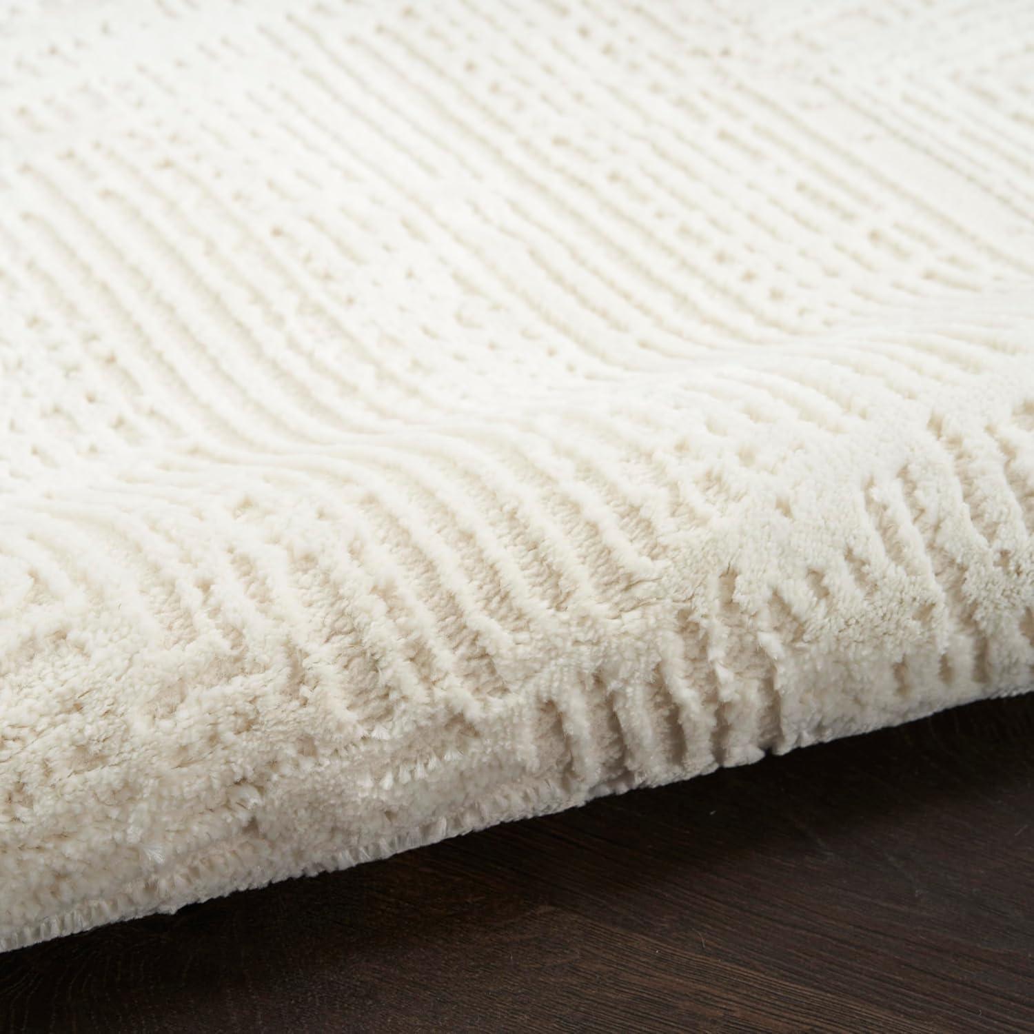 Nourison Eco-Friendly Contemporary Ivory 9' x 12' Area Rug (9x12)