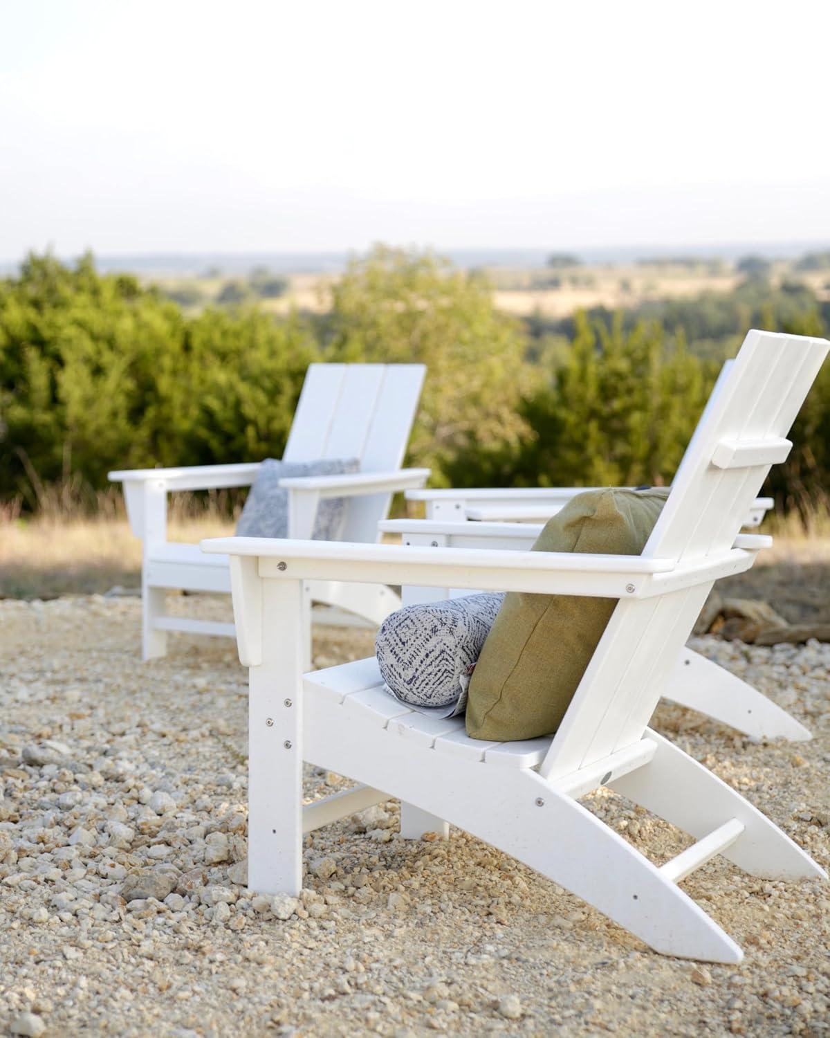 Modern Adirondack High-Density Polyethylene (HDPE) Outdoor Adirondack Chair