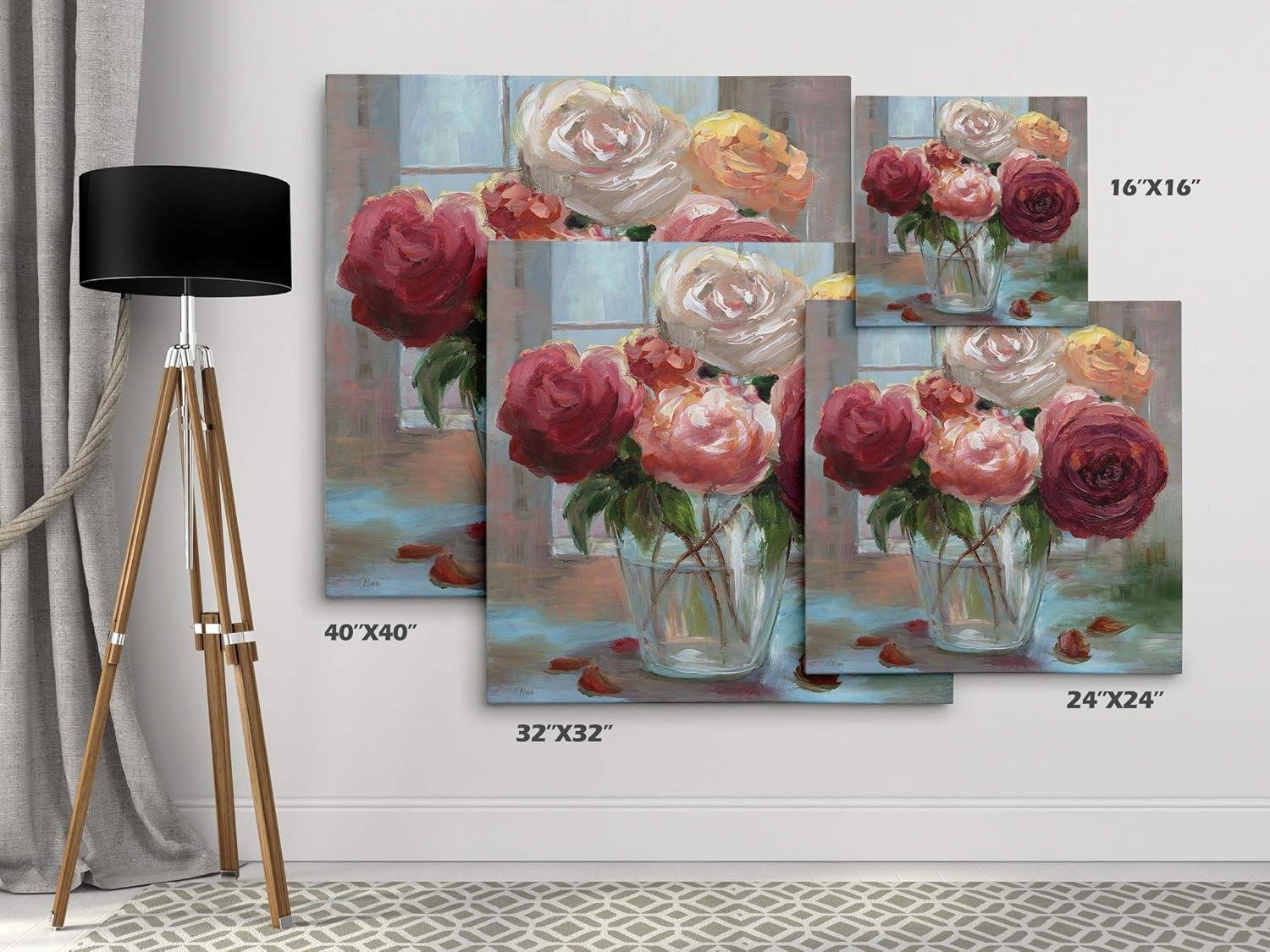 Wexford Home Rose Society Gallery Wrapped Canvas Wall Art, 16x16