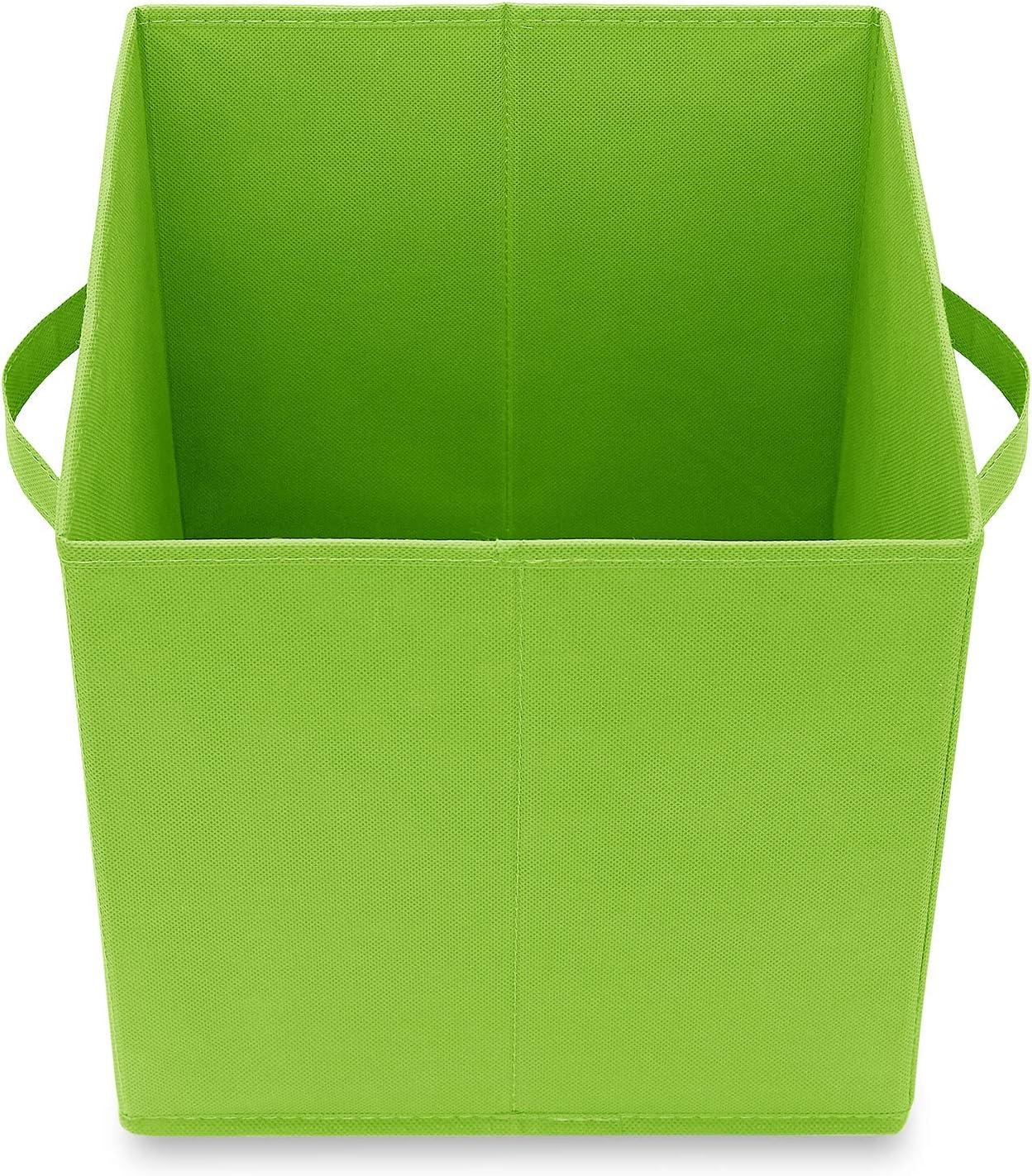 Casafield 10.5" L x 10.5" W x 11" H Collapsible Fabric Cube Storage Bins (Set of 6)