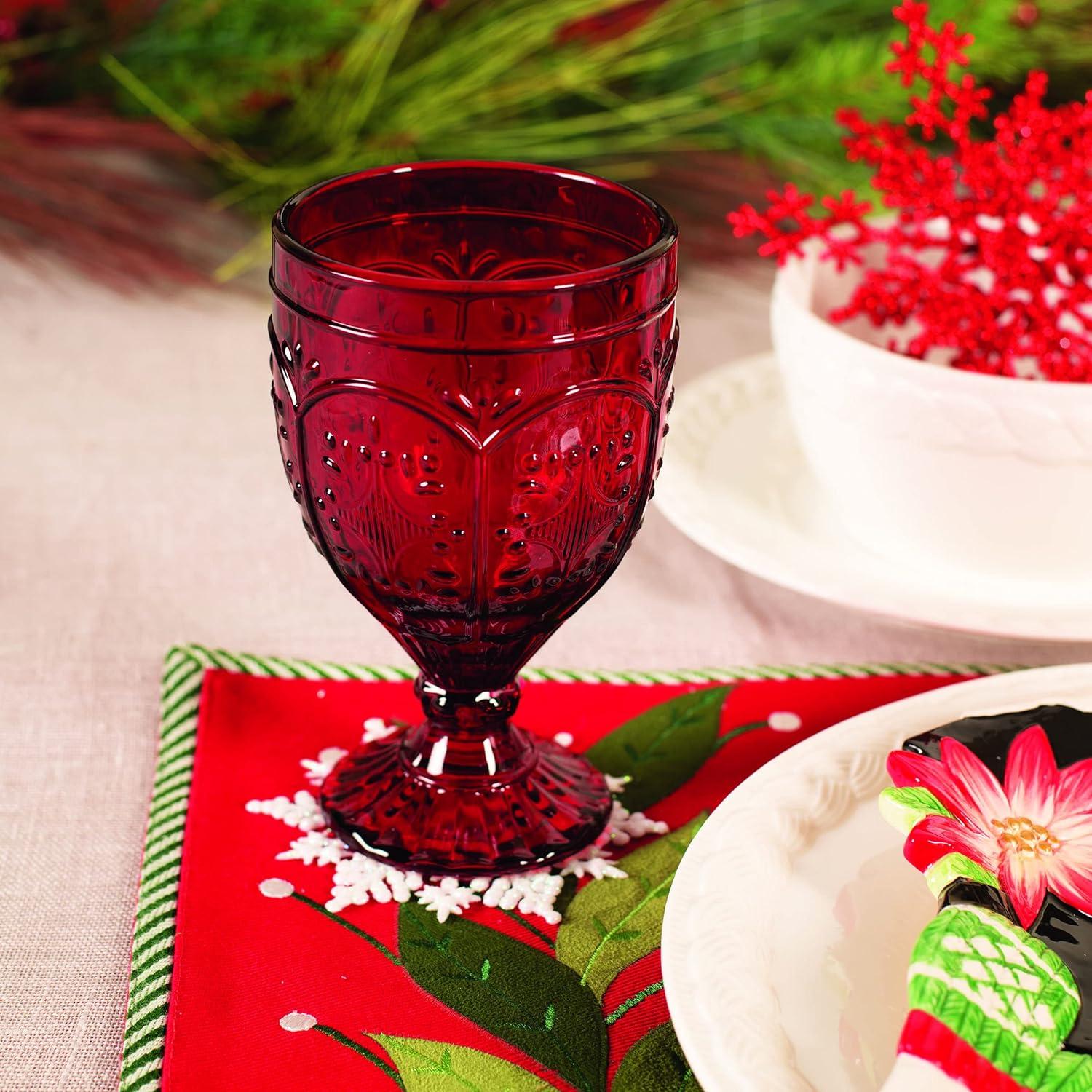 Fitz and Floyd Fitz and Floyd Trestle 12 oz. Water Goblet (Set of 4)