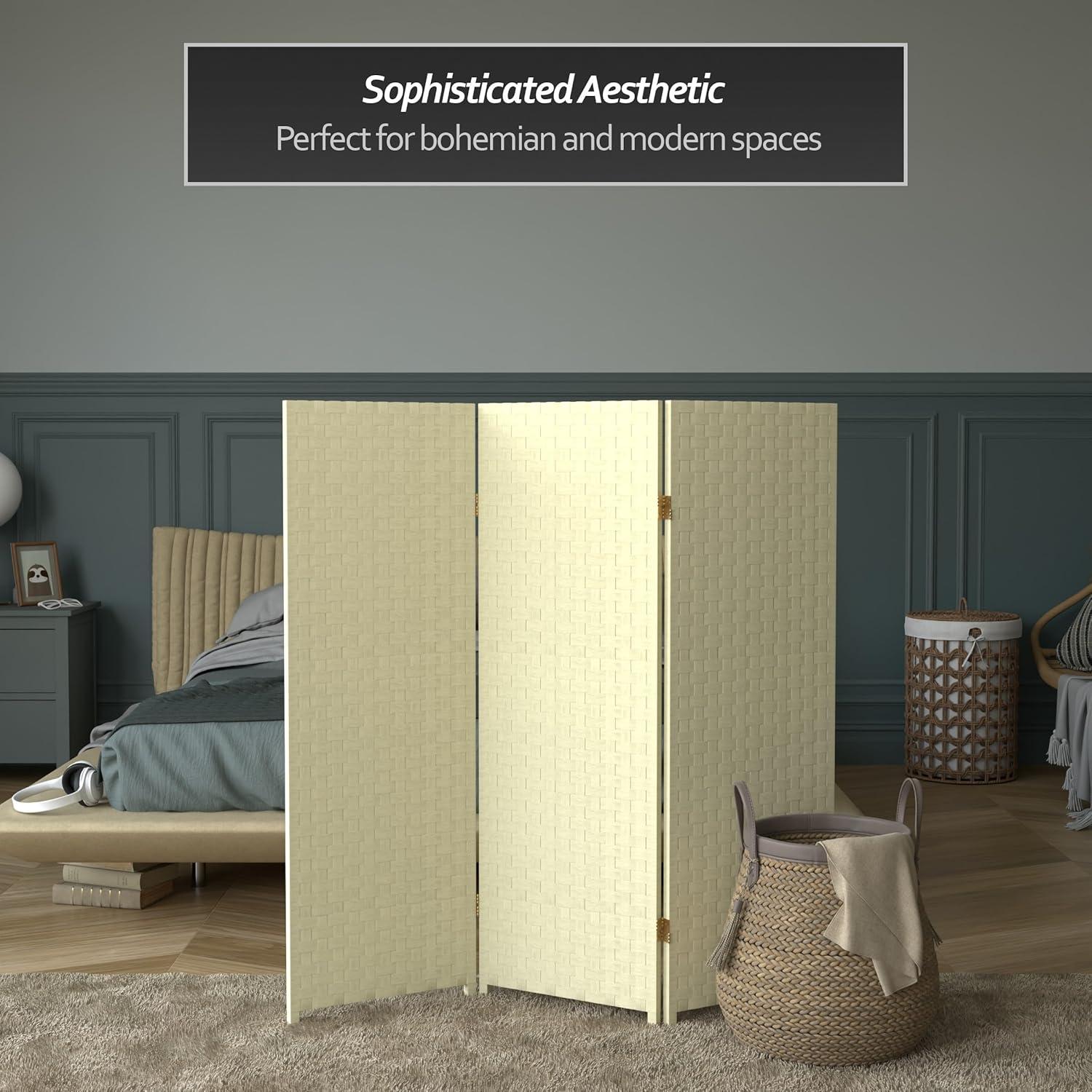 Oriental Furniture 3 Panel Room Divider